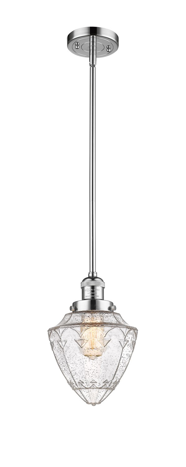 One Light Mini Pendant by Innovations - Franklin Restoration Collection, Polished Chrome Finish - 201S-PC-G664-7