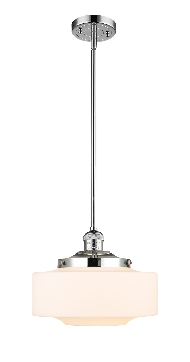 One Light Mini Pendant by Innovations - Franklin Restoration Collection, Polished Chrome Finish - 201S-PC-G691-12