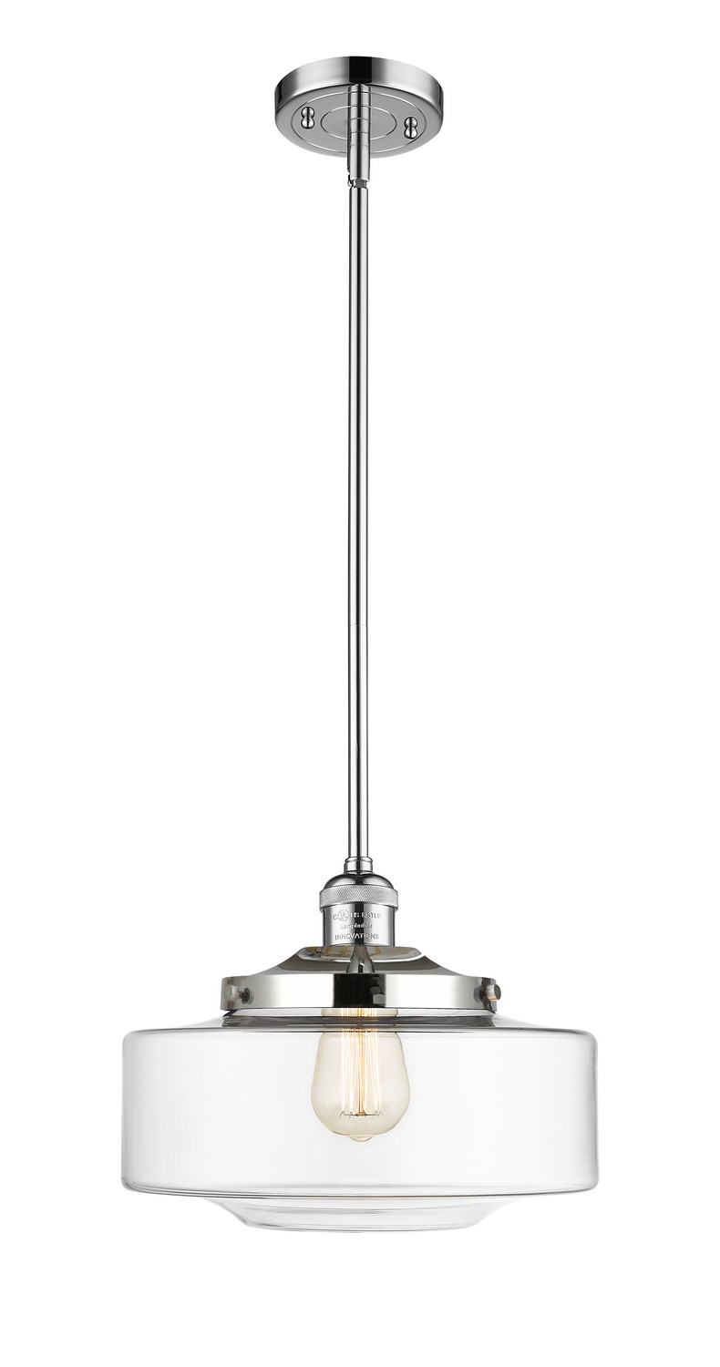 One Light Mini Pendant by Innovations - Franklin Restoration Collection, Polished Chrome Finish - 201S-PC-G692-12