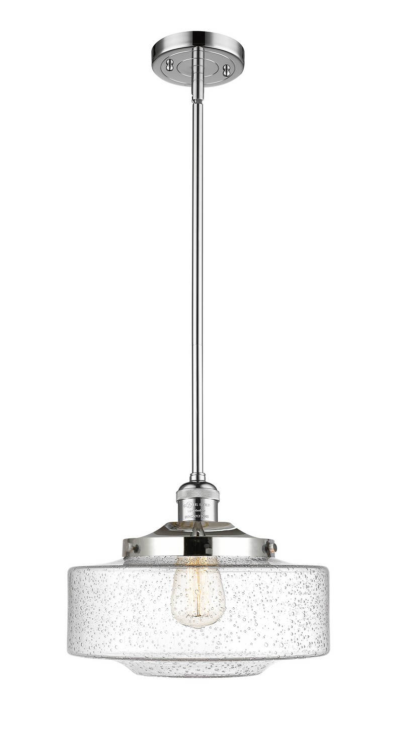 One Light Mini Pendant by Innovations - Franklin Restoration Collection, Polished Chrome Finish - 201S-PC-G694-12