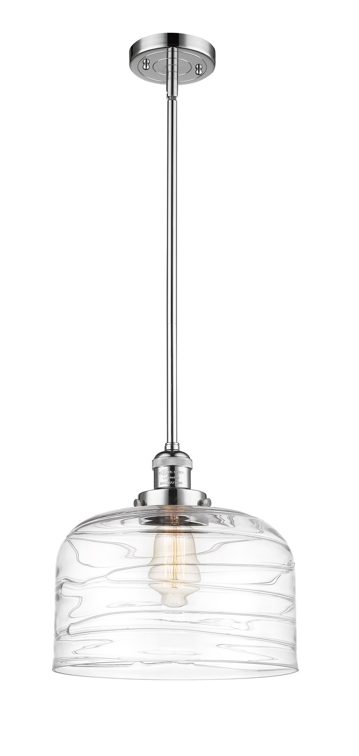 One Light Mini Pendant by Innovations - Franklin Restoration Collection, Polished Chrome Finish - 201S-PC-G713-L