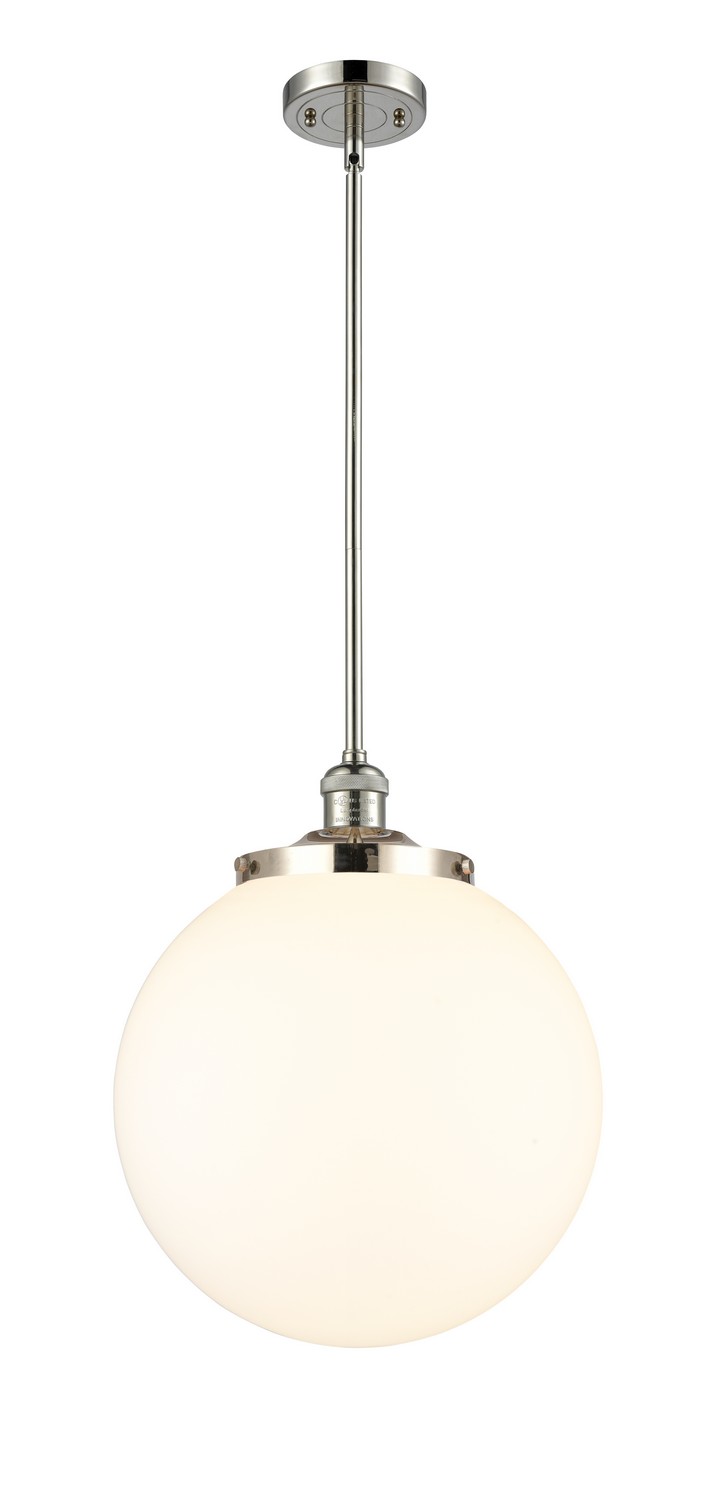 LED Pendant by Innovations - Franklin Restoration Collection, Polished Nickel Finish - 201S-PN-G201-14-LED
