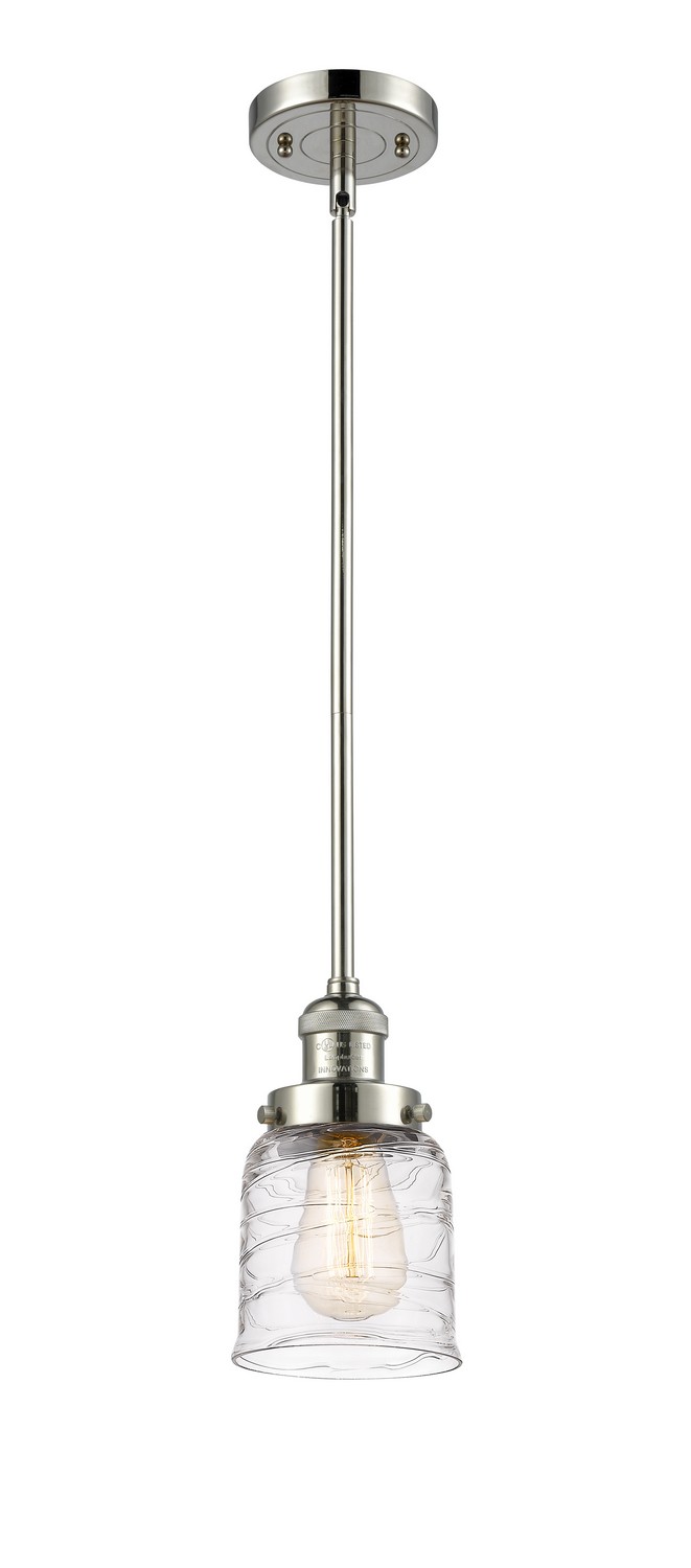 One Light Mini Pendant by Innovations - Franklin Restoration Collection, Polished Nickel Finish - 201S-PN-G513