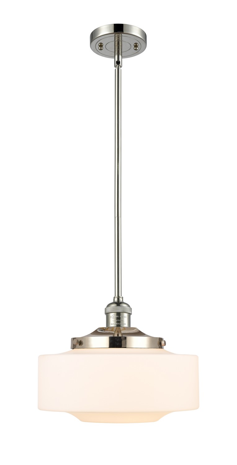 One Light Mini Pendant by Innovations - Franklin Restoration Collection, Polished Nickel Finish - 201S-PN-G691-12