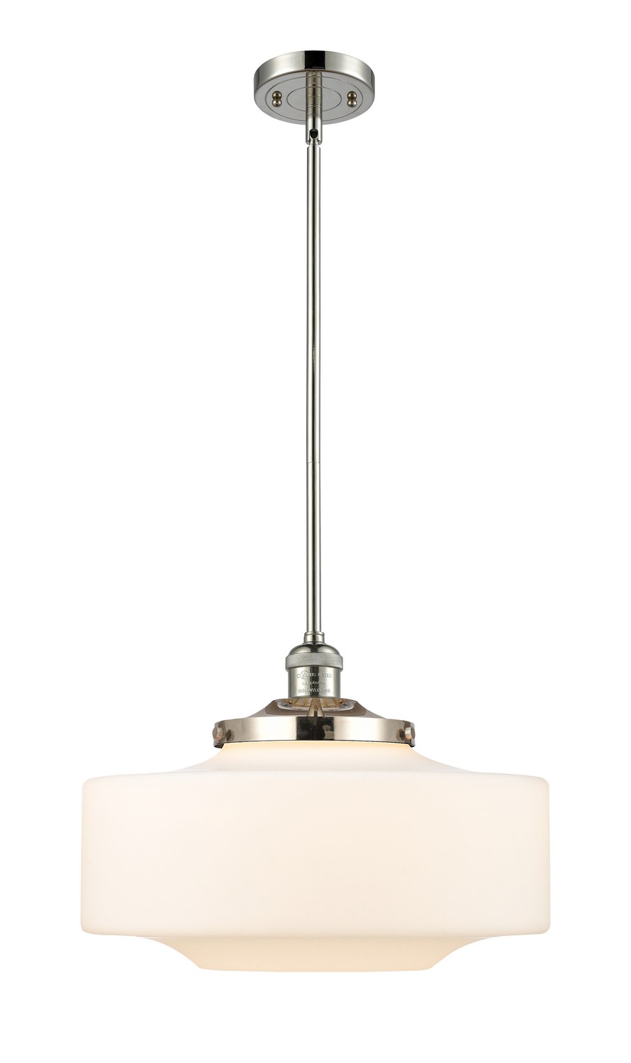 One Light Mini Pendant by Innovations - Franklin Restoration Collection, Polished Nickel Finish - 201S-PN-G691-16