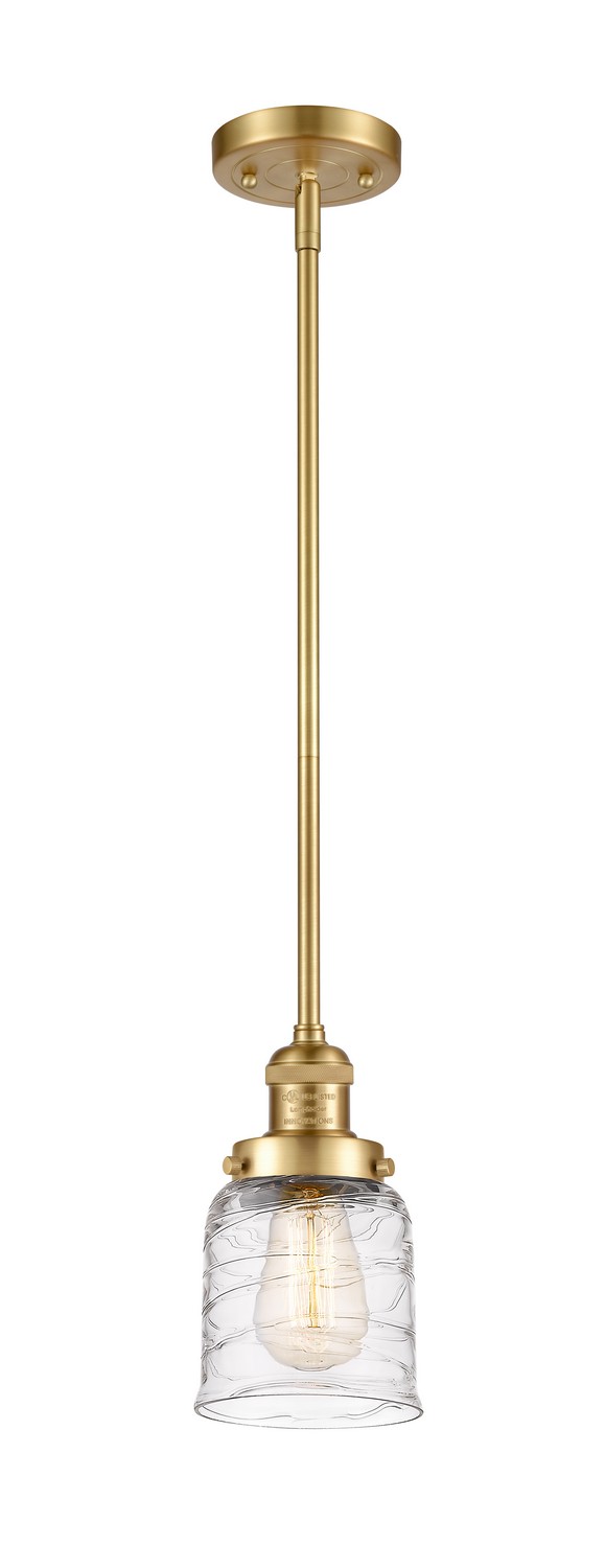 LED Mini Pendant by Innovations - Franklin Restoration Collection, Satin Gold Finish - 201S-SG-G513-LED