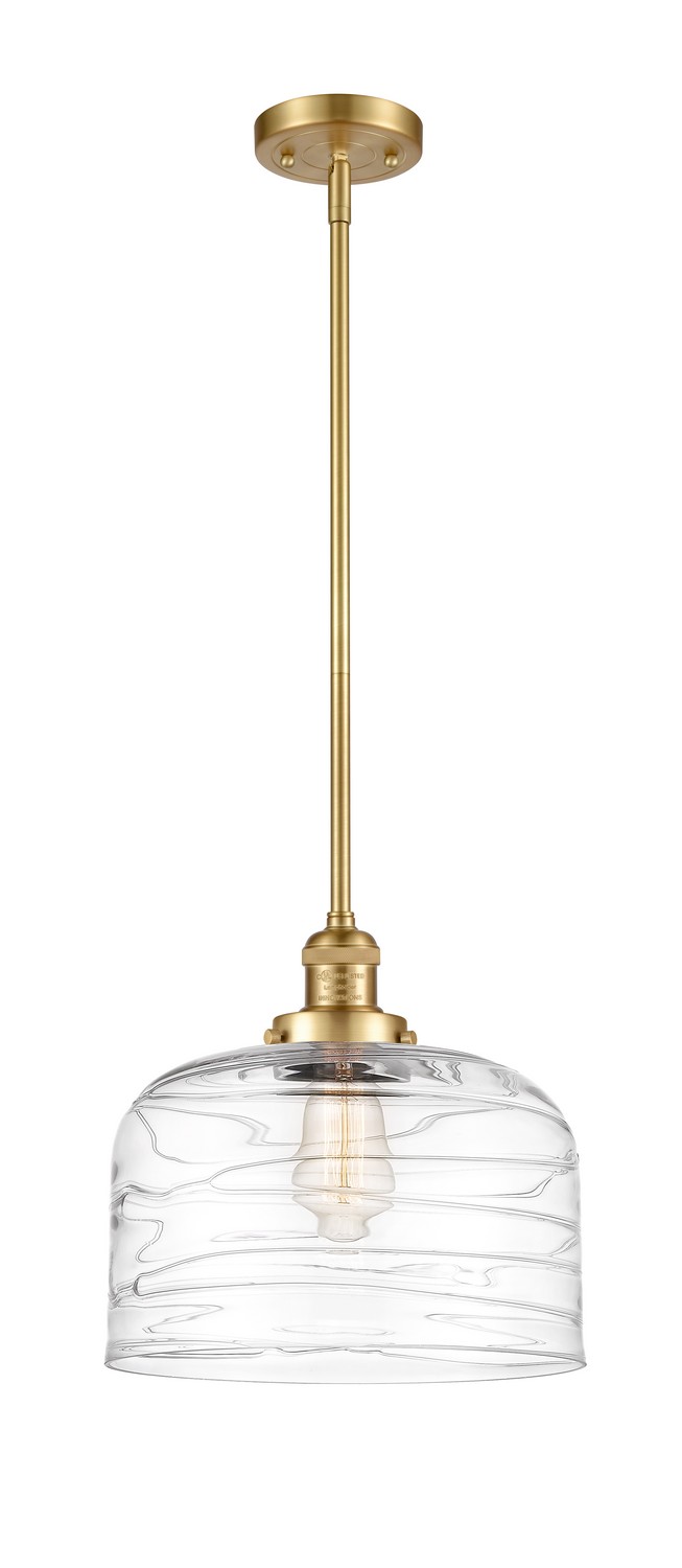One Light Mini Pendant by Innovations - Franklin Restoration Collection, Satin Gold Finish - 201S-SG-G713-L