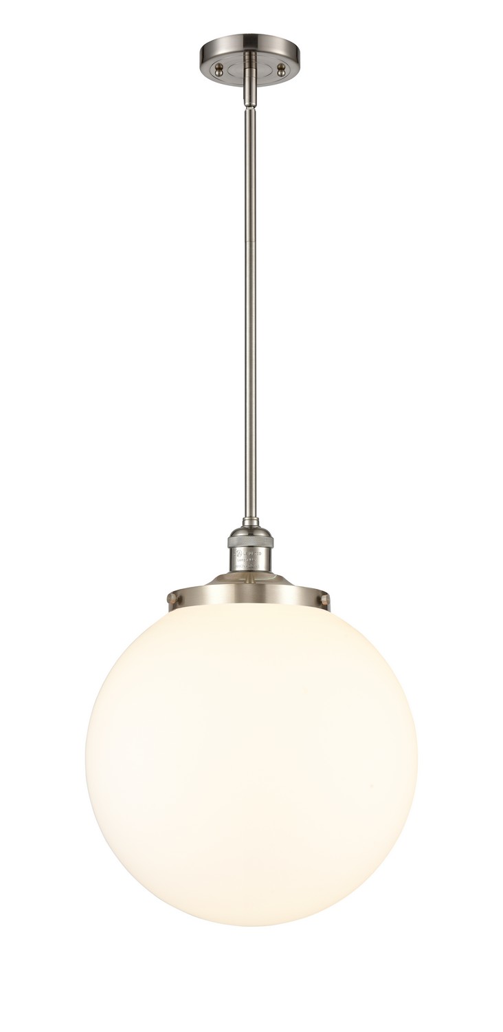 LED Pendant by Innovations - Franklin Restoration Collection, Brushed Satin Nickel Finish - 201S-SN-G201-14-LED
