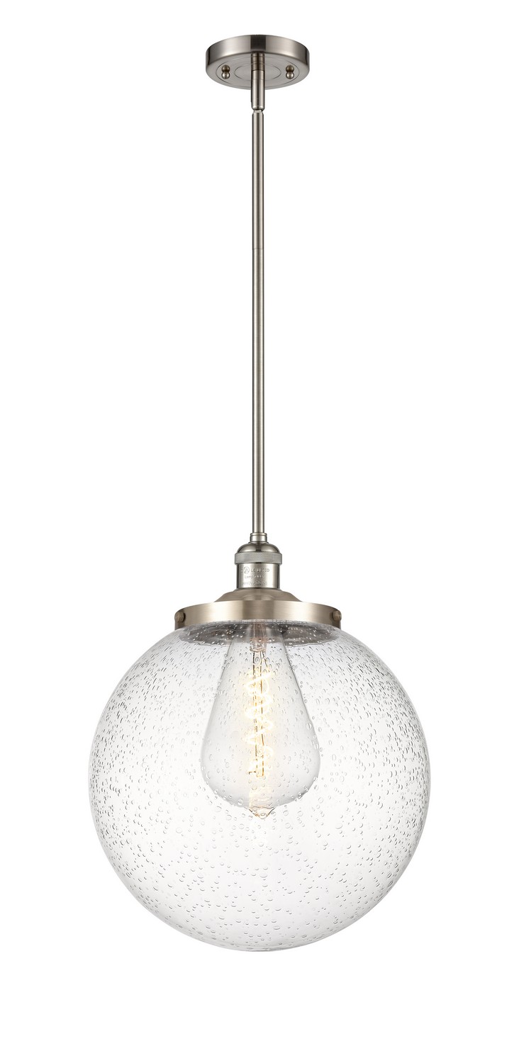 One Light Pendant by Innovations - Franklin Restoration Collection, Brushed Satin Nickel Finish - 201S-SN-G204-14