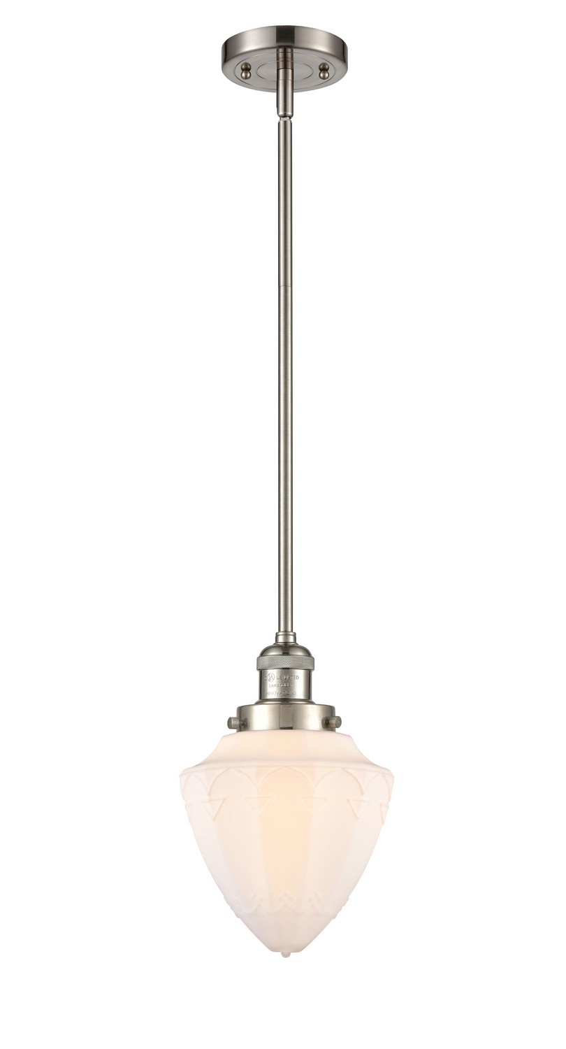 LED Mini Pendant by Innovations - Franklin Restoration Collection, Brushed Satin Nickel Finish - 201S-SN-G661-7-LED