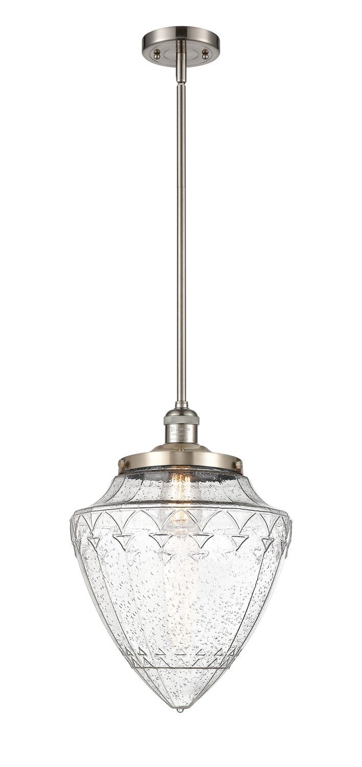 One Light Mini Pendant by Innovations - Franklin Restoration Collection, Brushed Satin Nickel Finish - 201S-SN-G664-12