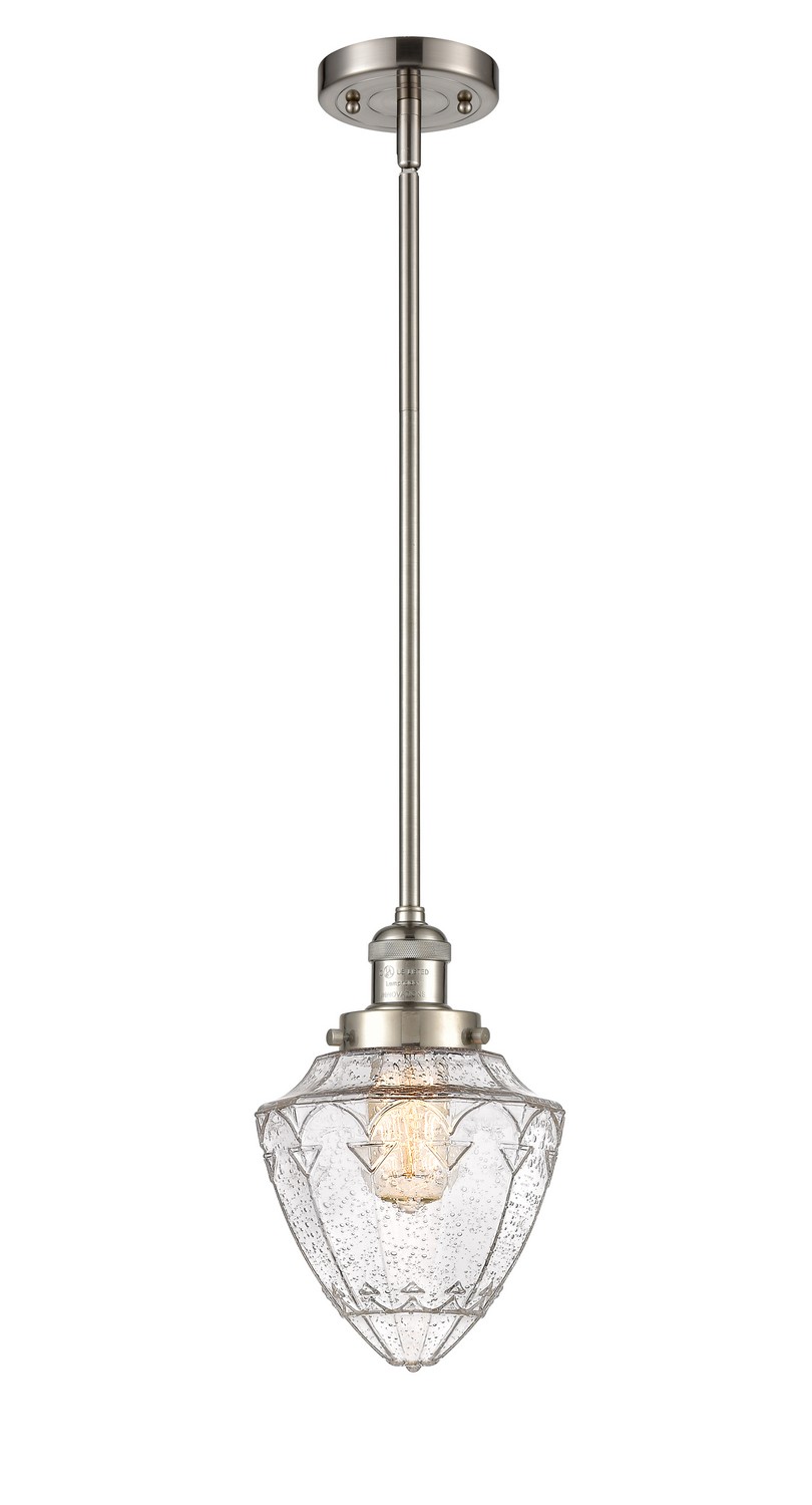 One Light Mini Pendant by Innovations - Franklin Restoration Collection, Brushed Satin Nickel Finish - 201S-SN-G664-7