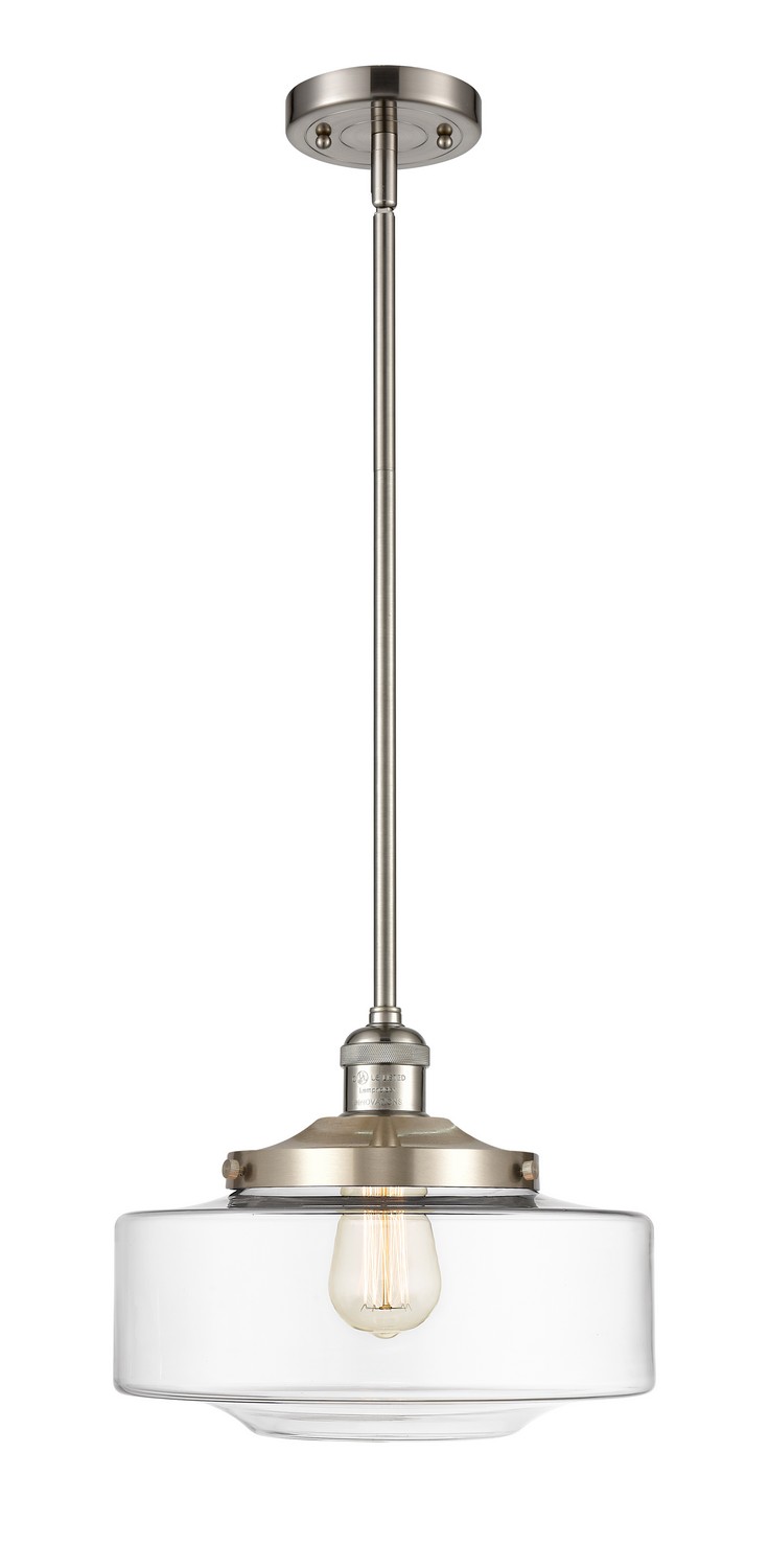 One Light Mini Pendant by Innovations - Franklin Restoration Collection, Brushed Satin Nickel Finish - 201S-SN-G692-12