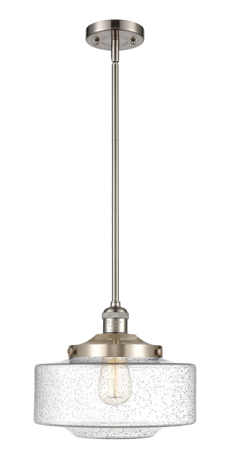 One Light Mini Pendant by Innovations - Franklin Restoration Collection, Brushed Satin Nickel Finish - 201S-SN-G694-12