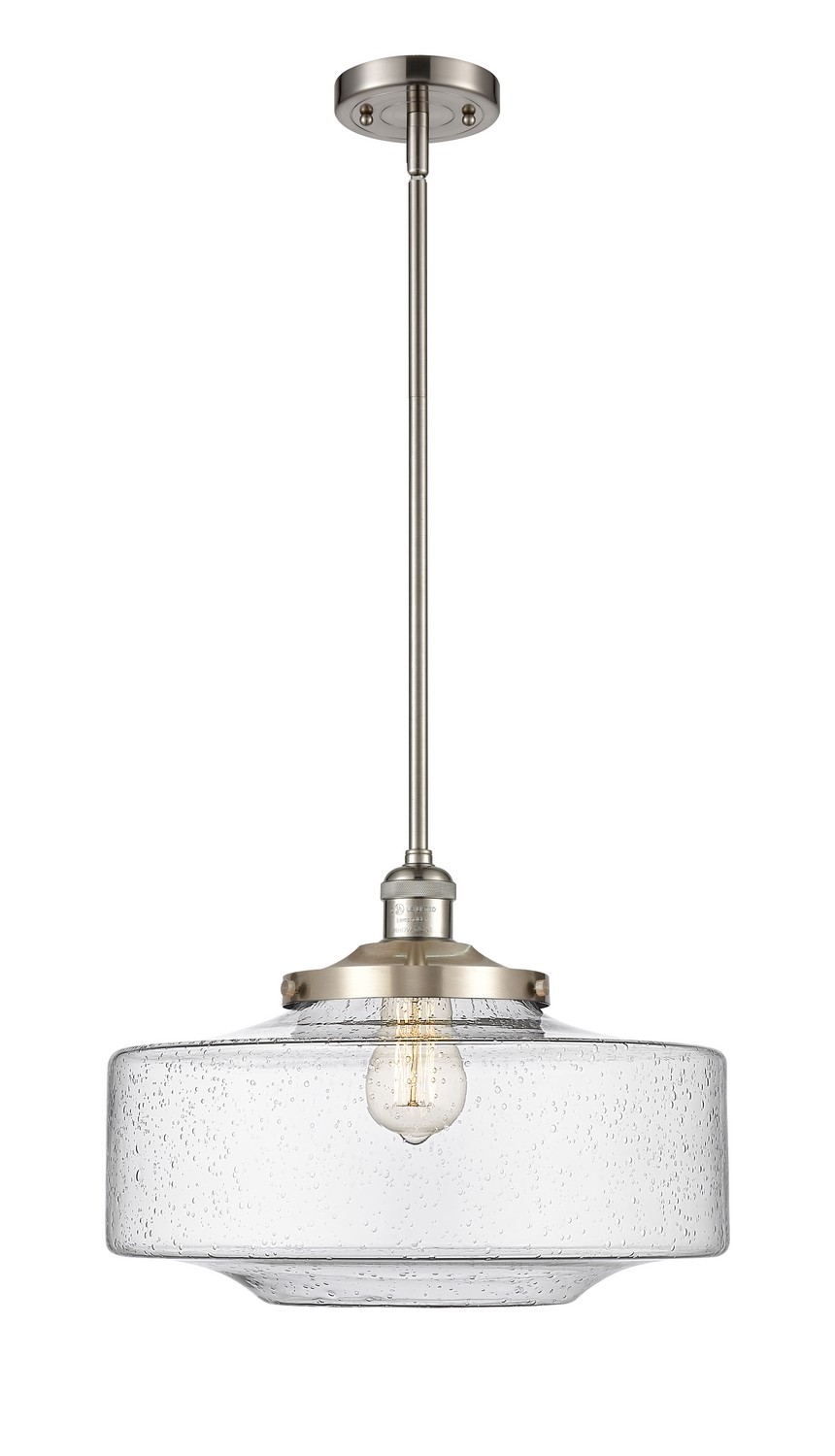 One Light Mini Pendant by Innovations - Franklin Restoration Collection, Brushed Satin Nickel Finish - 201S-SN-G694-16