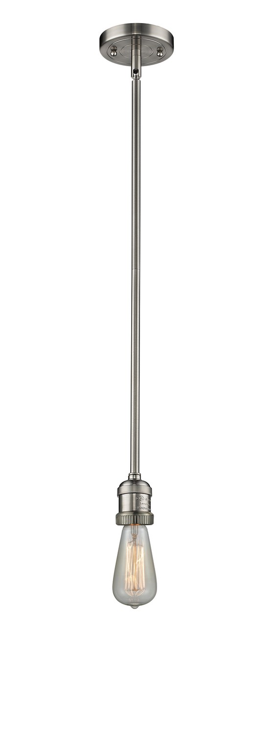 LED Mini Pendant by Innovations - Franklin Restoration Collection, Brushed Satin Nickel Finish - 201S-SN-LED