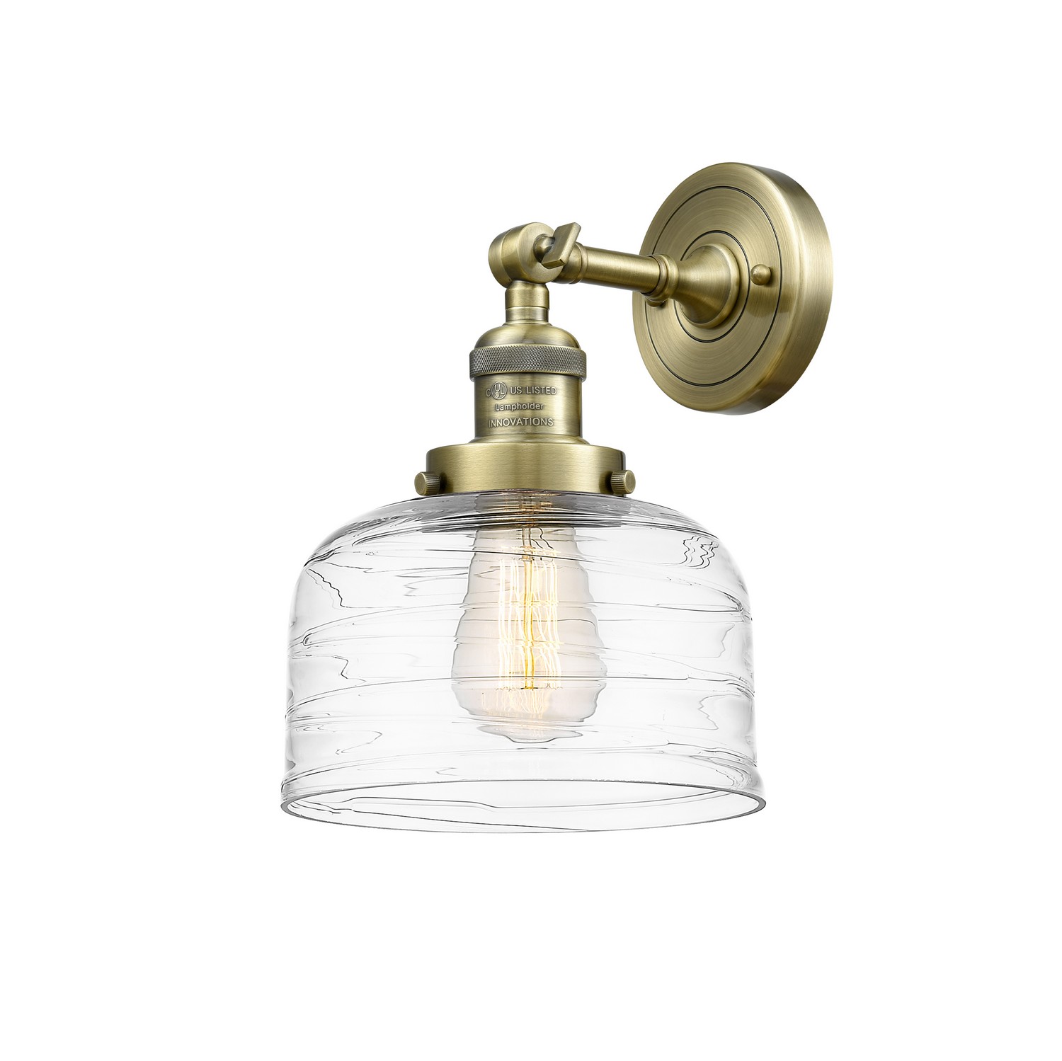 One Light Wall Sconce by Innovations - Franklin Restoration Collection, Antique Brass Finish - 203-AB-G713