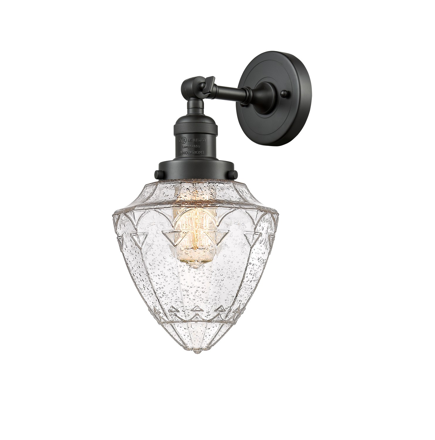 One Light Wall Sconce by Innovations - Franklin Restoration Collection, Oil Rubbed Bronze Finish - 203-OB-G664-7