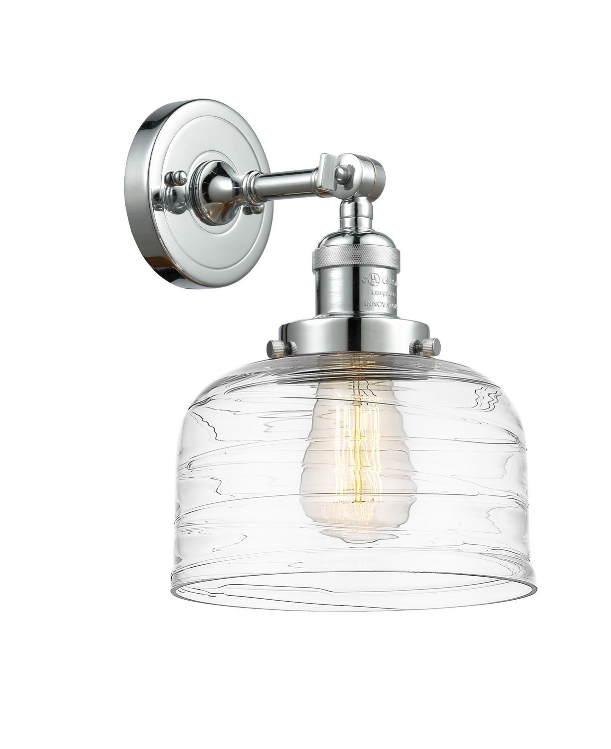 One Light Wall Sconce by Innovations - Franklin Restoration Collection, Polished Chrome Finish - 203-PC-G713