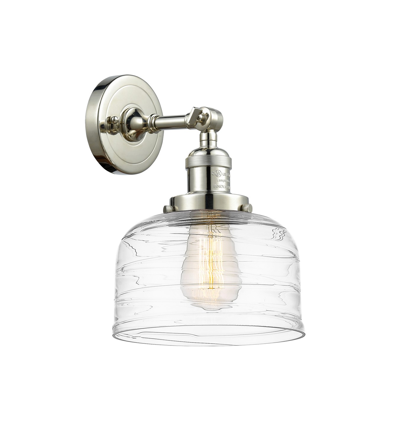 LED Wall Sconce by Innovations - Franklin Restoration Collection, Polished Nickel Finish - 203-PN-G713-LED