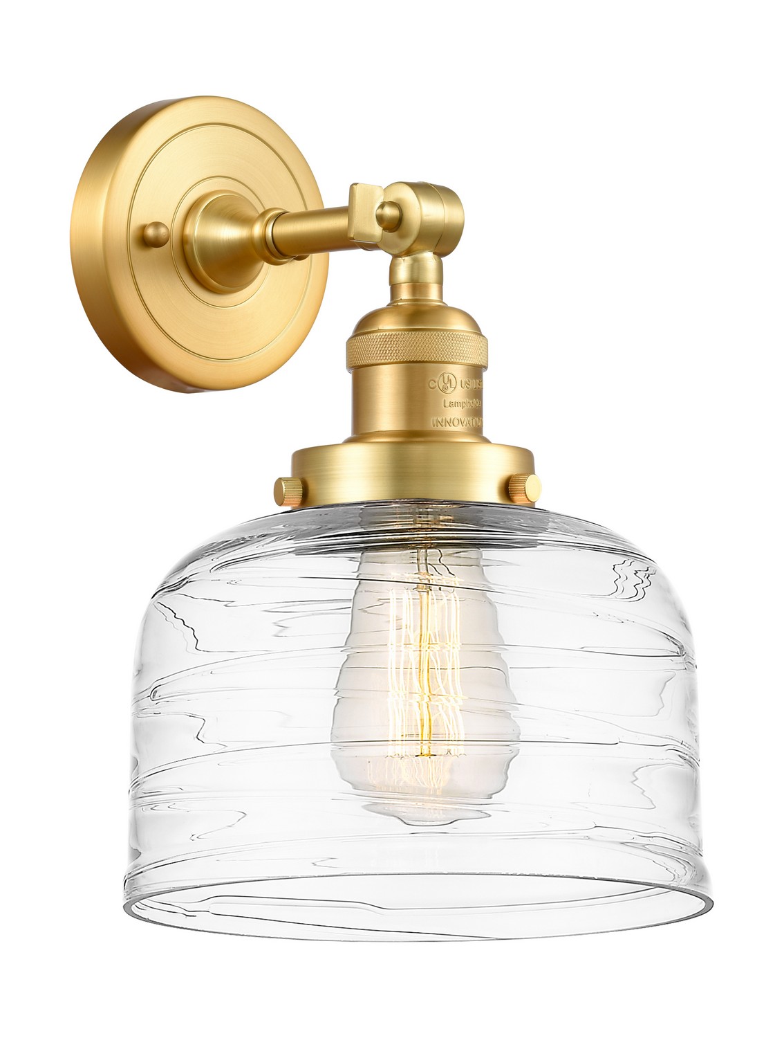 One Light Wall Sconce by Innovations - Franklin Restoration Collection, Satin Gold Finish - 203-SG-G713