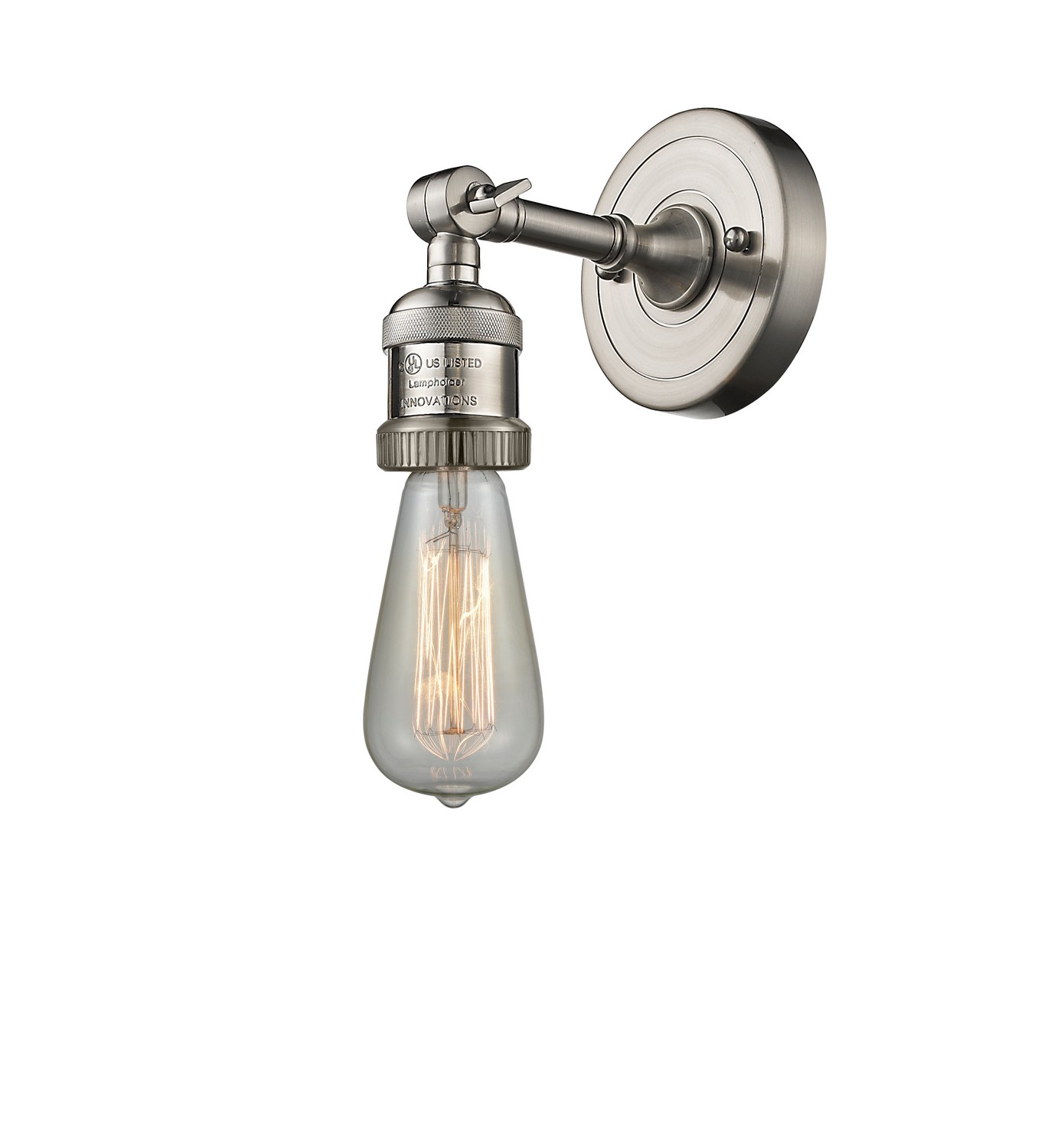 One Light Wall Sconce by Innovations - Franklin Restoration Collection, Brushed Satin Nickel Finish - 203-SN