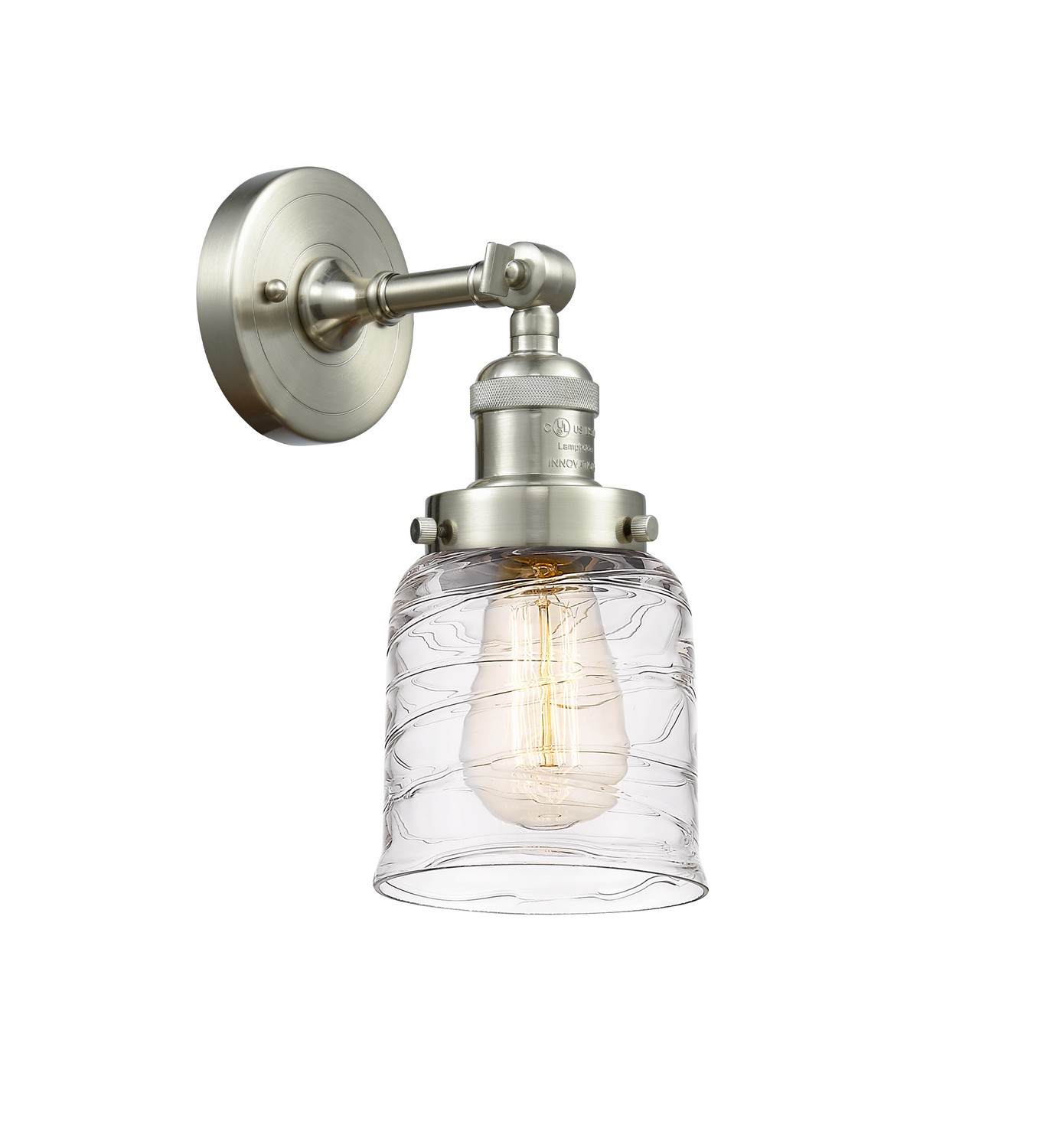 One Light Wall Sconce by Innovations - Franklin Restoration Collection, Brushed Satin Nickel Finish - 203-SN-G513