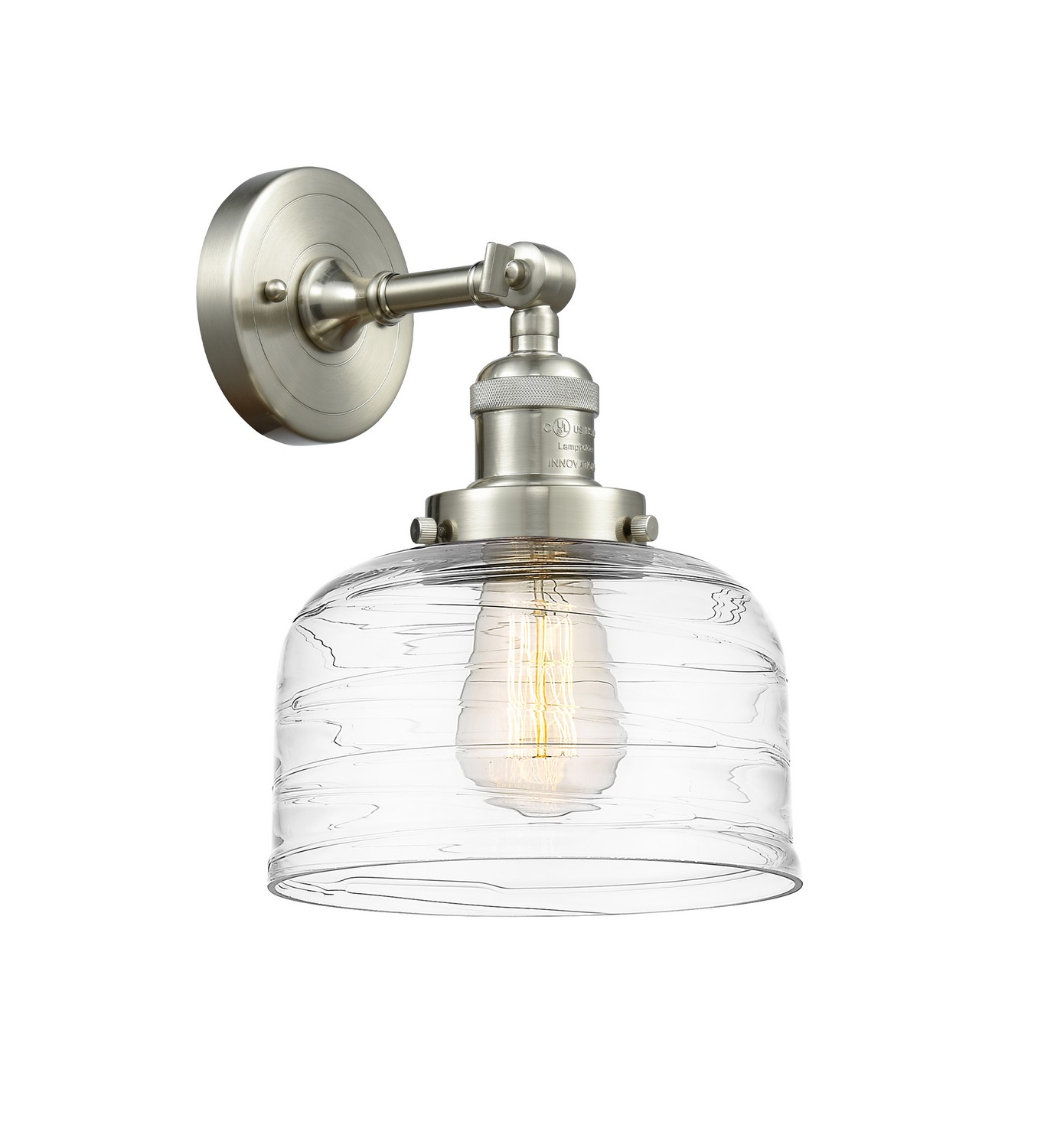 LED Wall Sconce by Innovations - Franklin Restoration Collection, Brushed Satin Nickel Finish - 203-SN-G713-LED