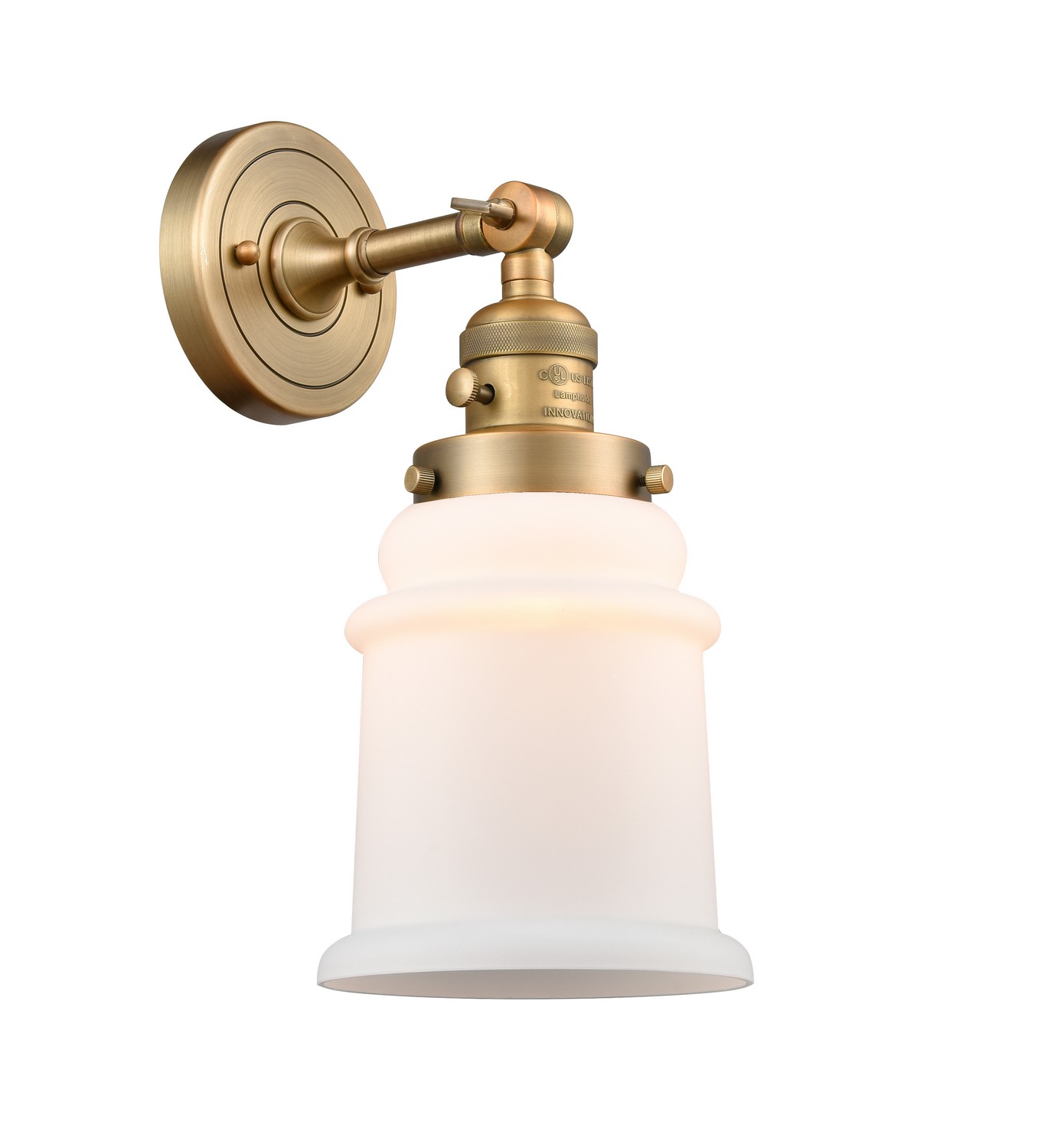 LED Wall Sconce by Innovations - Franklin Restoration Collection, Brushed Brass Finish - 203SW-BB-G181-LED