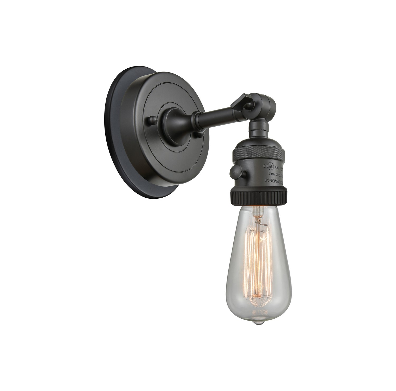 One Light Wall Sconce by Innovations - Franklin Restoration Collection, Oil Rubbed Bronze Finish - 203SWBP-OB