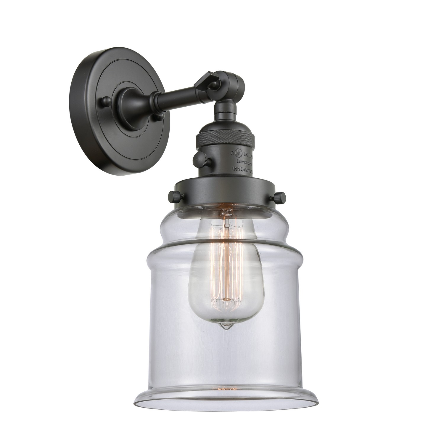 LED Wall Sconce by Innovations - Franklin Restoration Collection, Oil Rubbed Bronze Finish - 203SW-OB-G182-LED