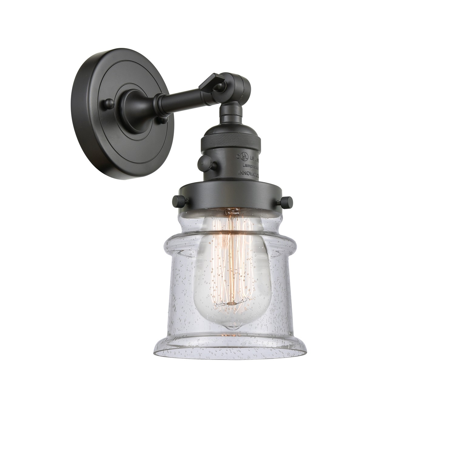 LED Wall Sconce by Innovations - Franklin Restoration Collection, Oil Rubbed Bronze Finish - 203SW-OB-G184S-LED