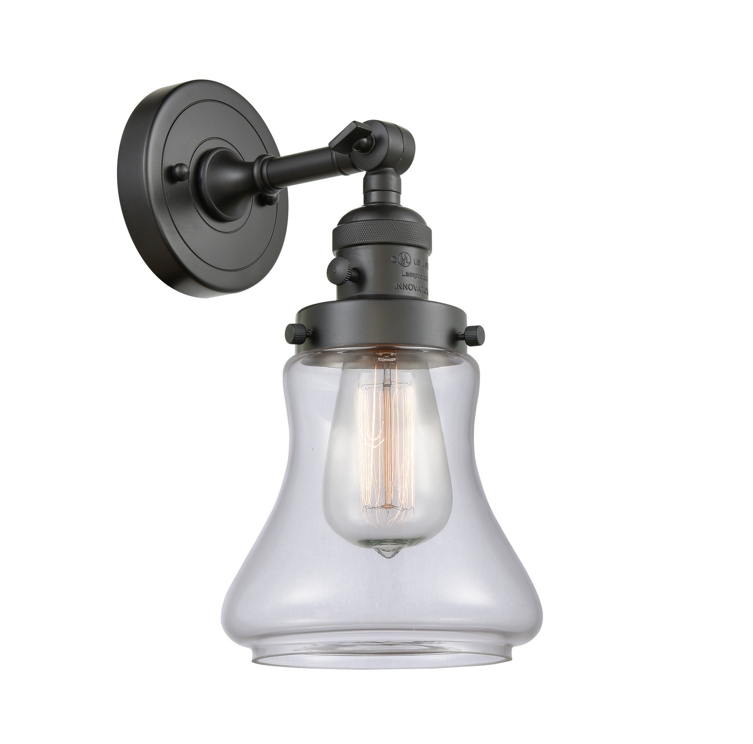 LED Wall Sconce by Innovations - Franklin Restoration Collection, Oil Rubbed Bronze Finish - 203SW-OB-G192-LED
