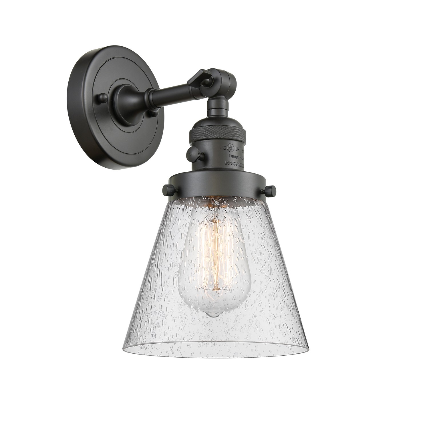 LED Wall Sconce by Innovations - Franklin Restoration Collection, Oil Rubbed Bronze Finish - 203SW-OB-G64-LED