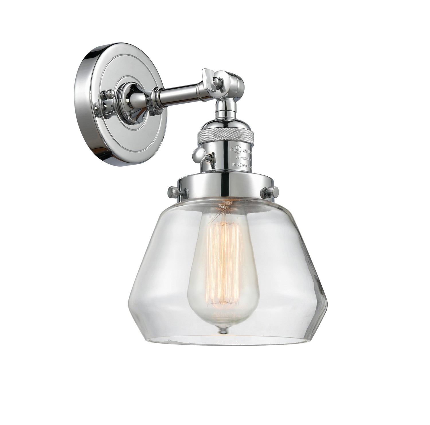 LED Wall Sconce by Innovations - Franklin Restoration Collection, Polished Chrome Finish - 203SW-PC-G172-LED