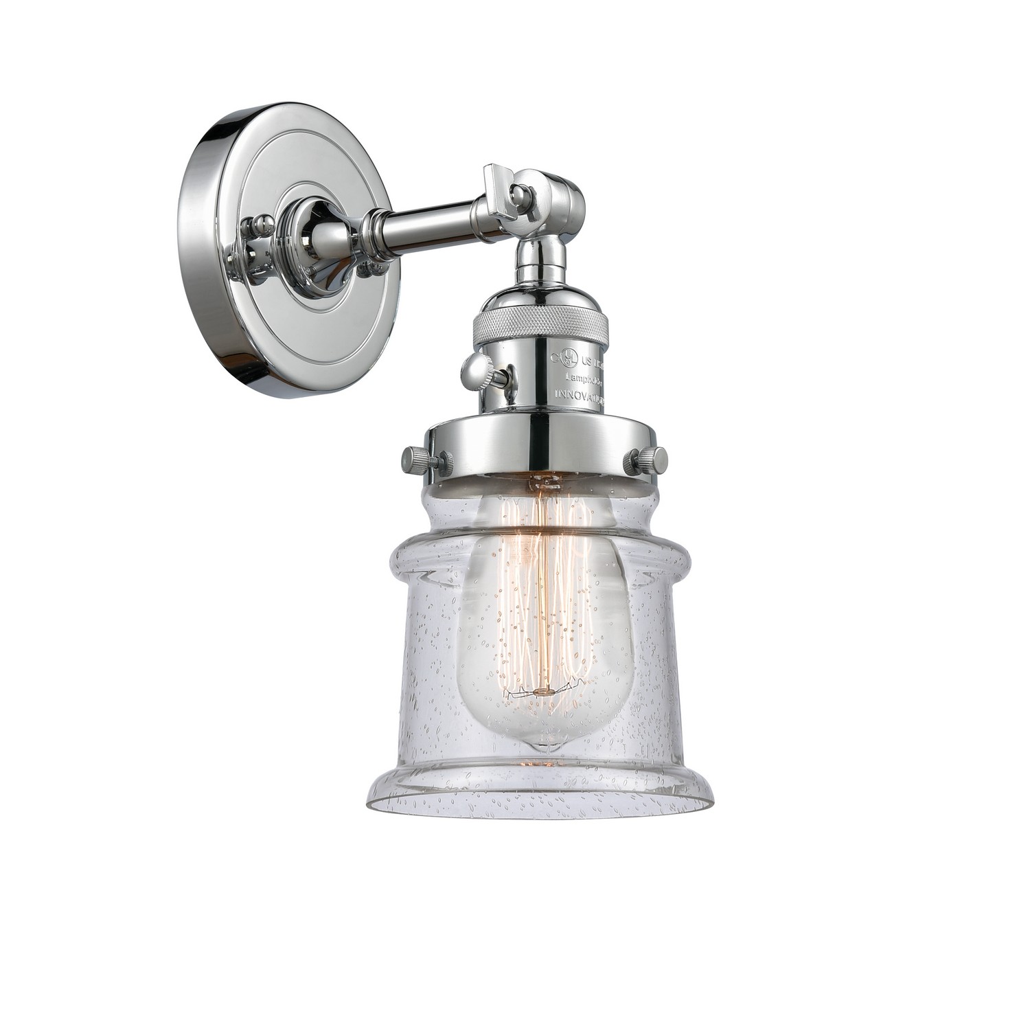 LED Wall Sconce by Innovations - Franklin Restoration Collection, Polished Chrome Finish - 203SW-PC-G184S-LED