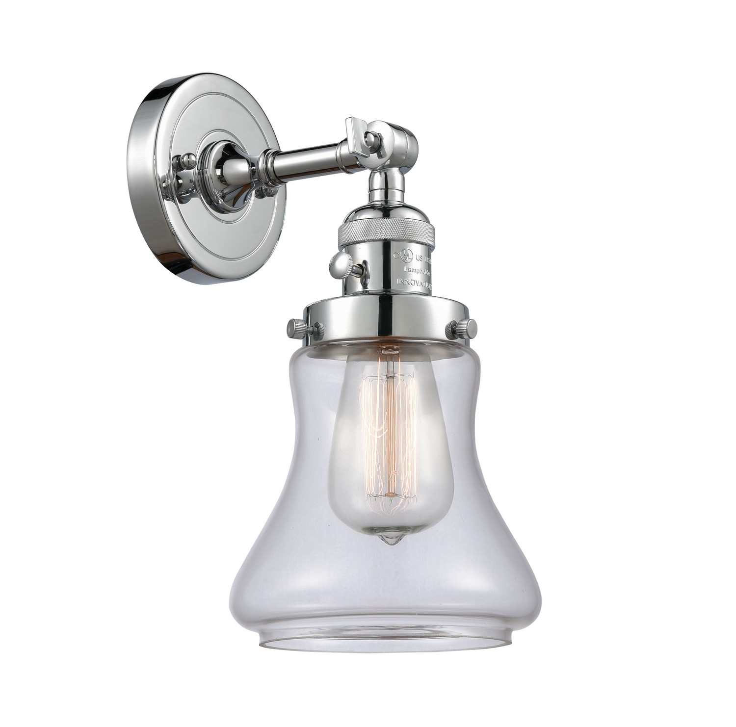 LED Wall Sconce by Innovations - Franklin Restoration Collection, Polished Chrome Finish - 203SW-PC-G192-LED