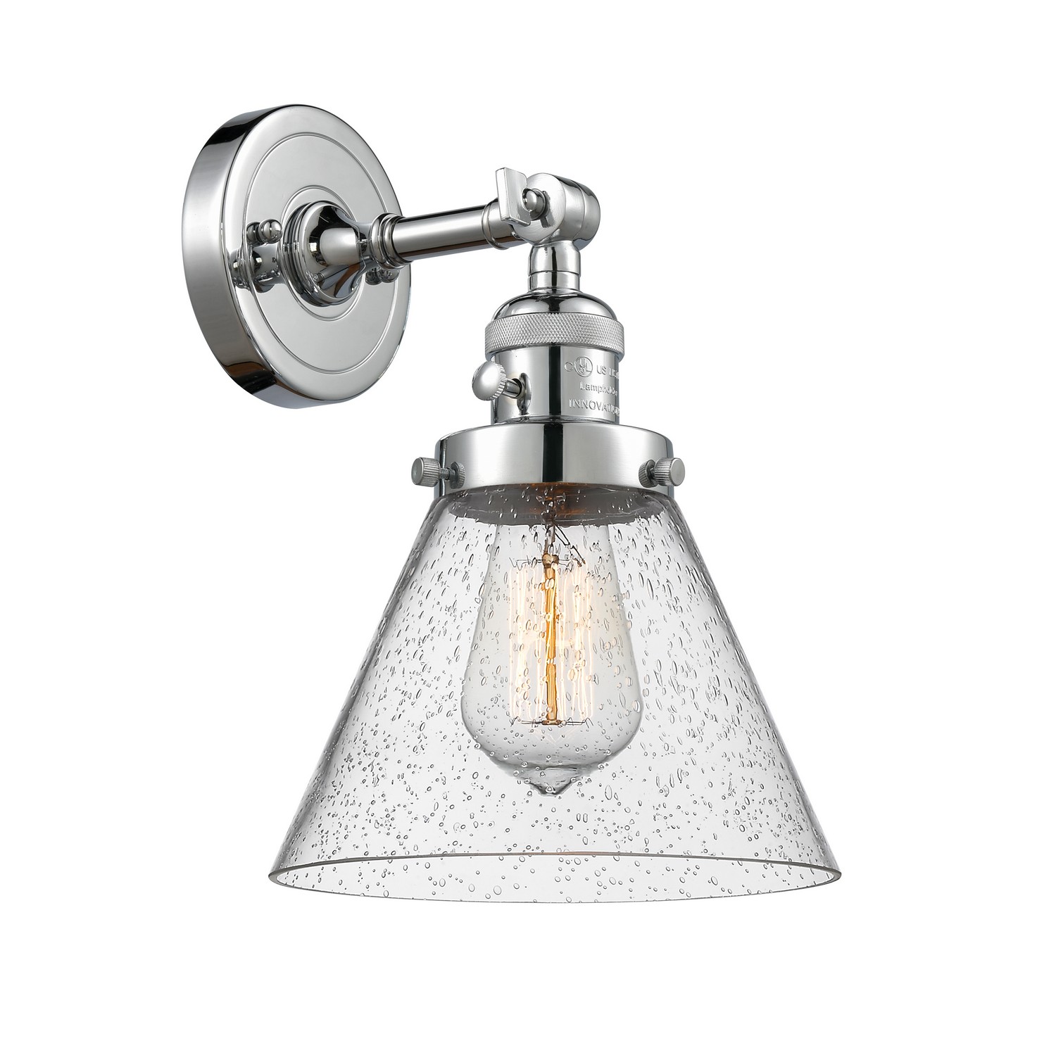 LED Wall Sconce by Innovations - Franklin Restoration Collection, Polished Chrome Finish - 203SW-PC-G44-LED