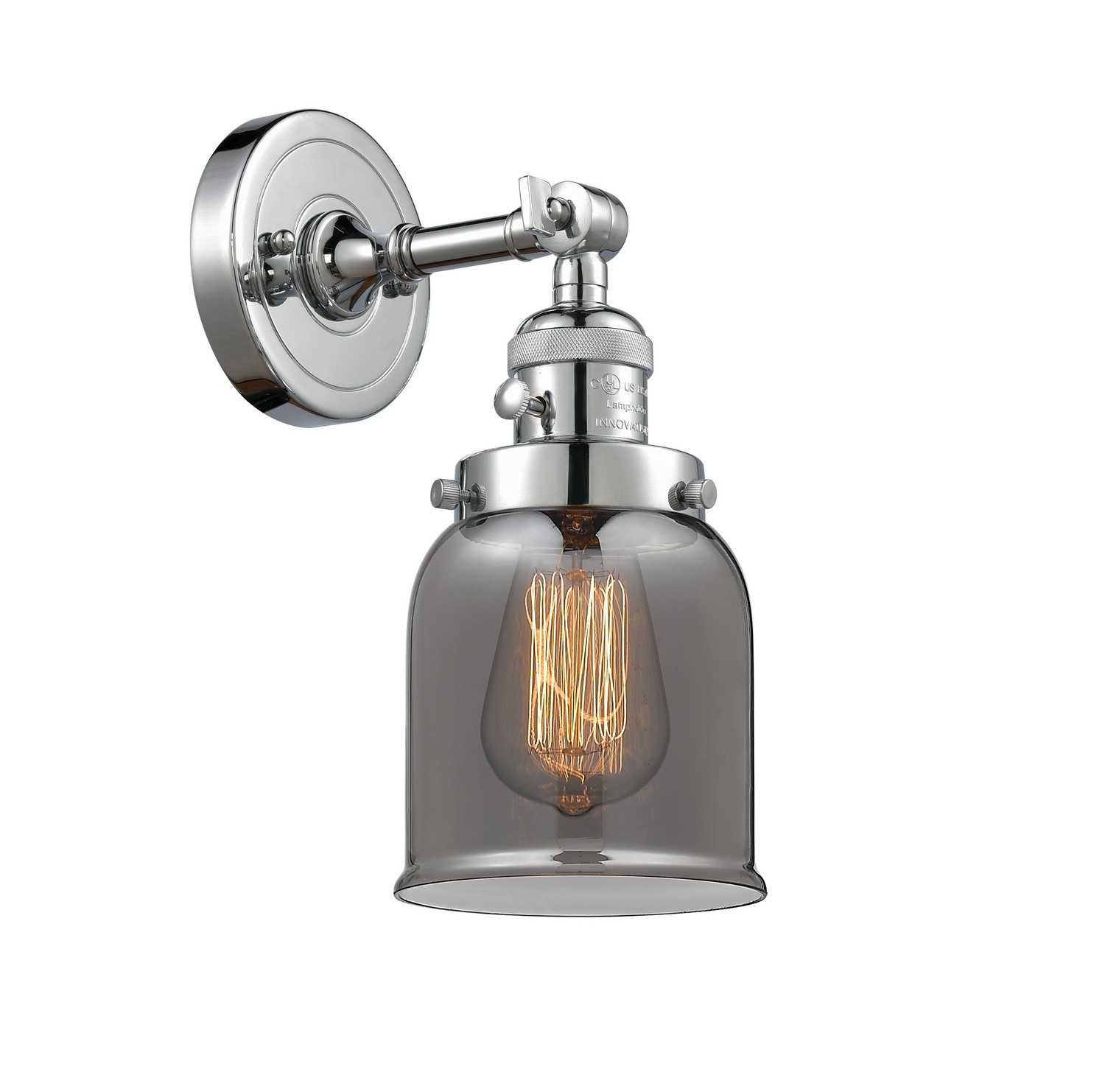 LED Wall Sconce by Innovations - Franklin Restoration Collection, Polished Chrome Finish - 203SW-PC-G53-LED