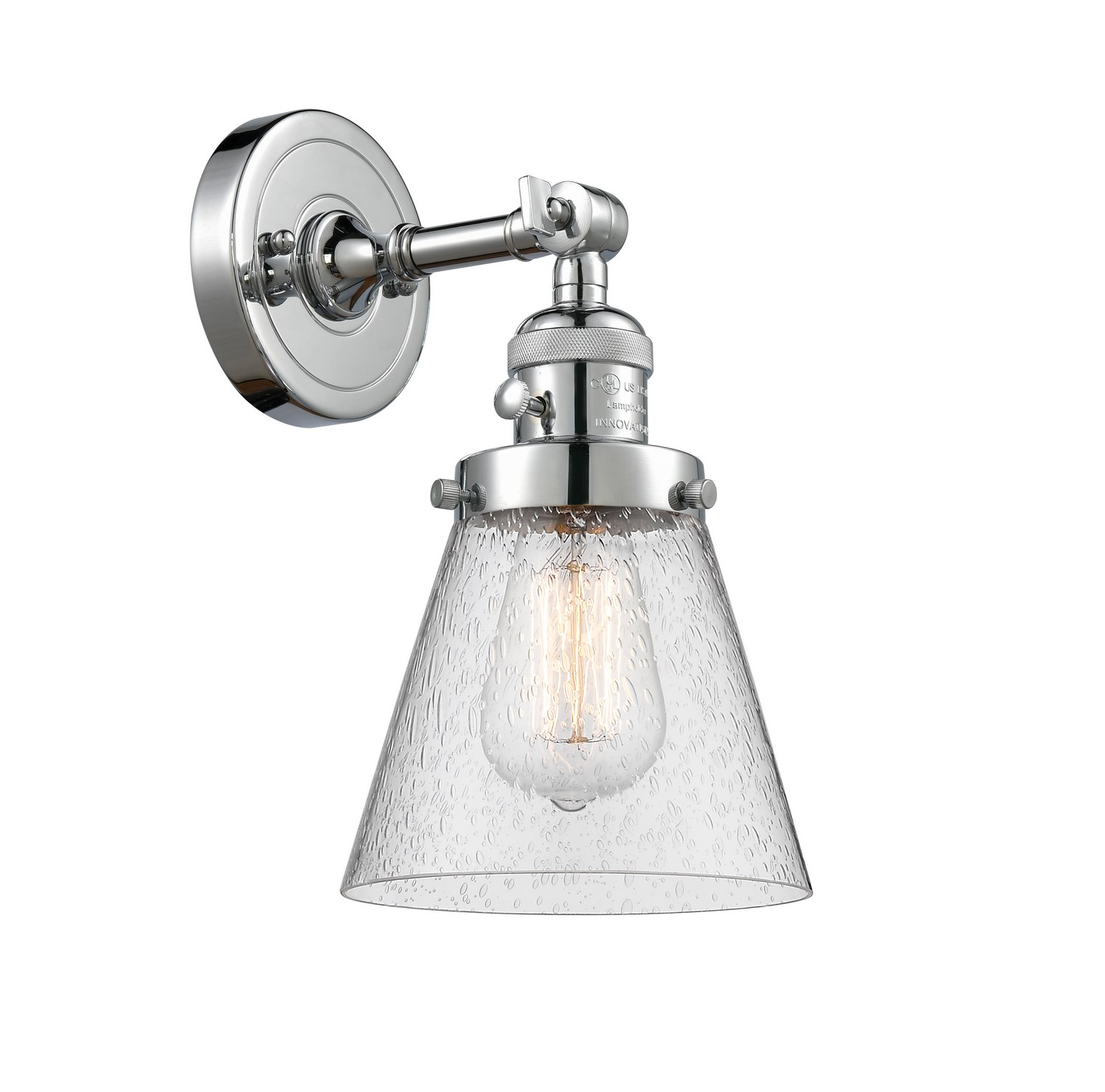 LED Wall Sconce by Innovations - Franklin Restoration Collection, Polished Chrome Finish - 203SW-PC-G64-LED