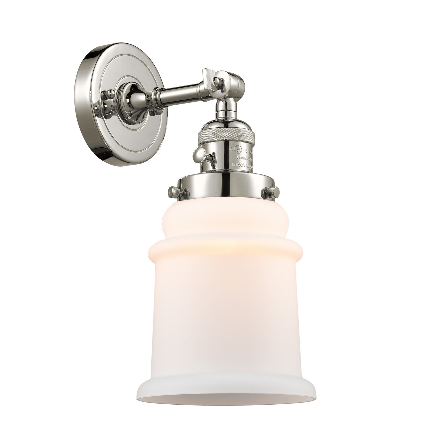 LED Wall Sconce by Innovations - Franklin Restoration Collection, Polished Nickel Finish - 203SW-PN-G181-LED
