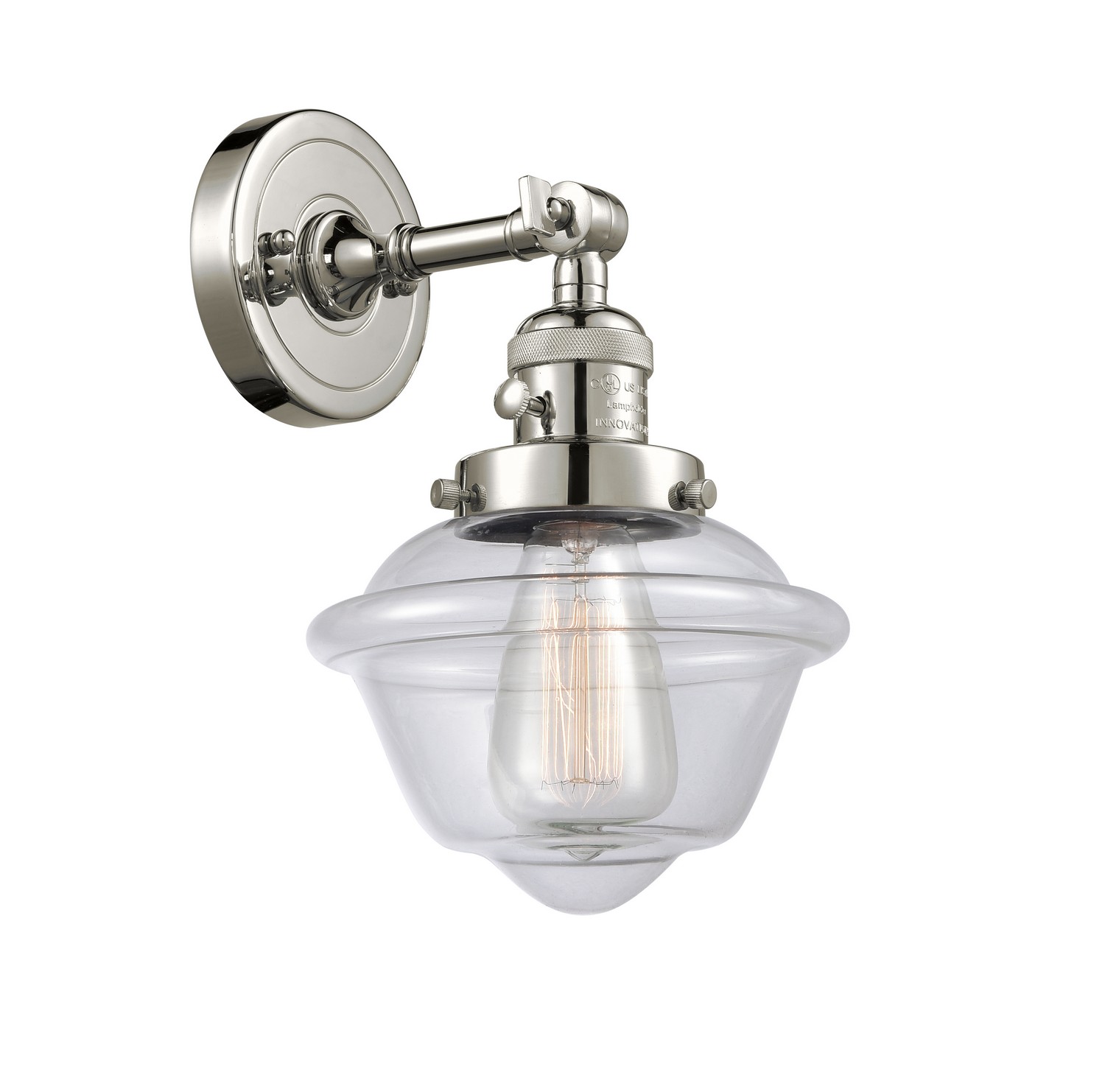 LED Wall Sconce by Innovations - Franklin Restoration Collection, Polished Nickel Finish - 203SW-PN-G532-LED