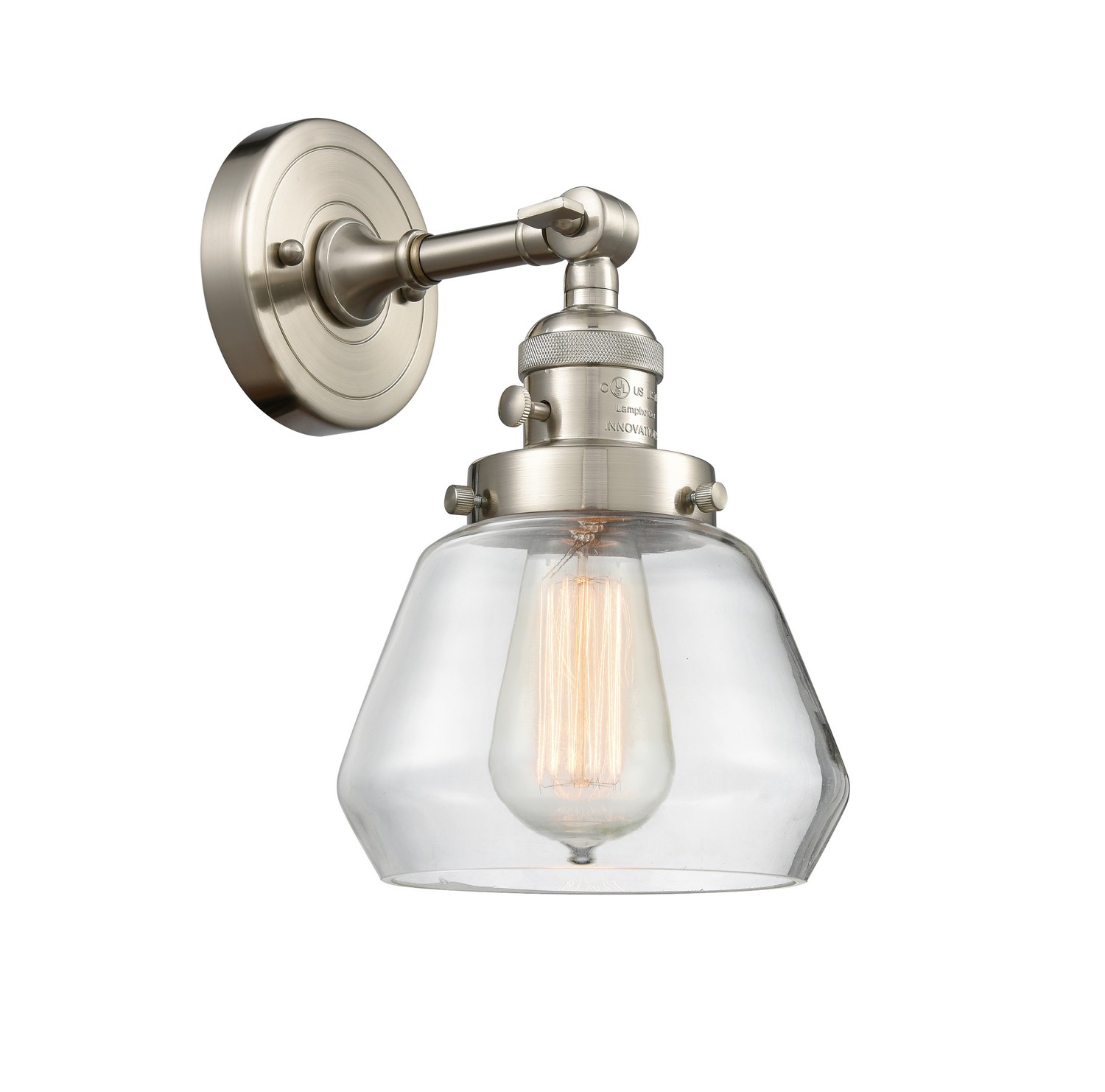 LED Wall Sconce by Innovations - Franklin Restoration Collection, Brushed Satin Nickel Finish - 203SW-SN-G172-LED