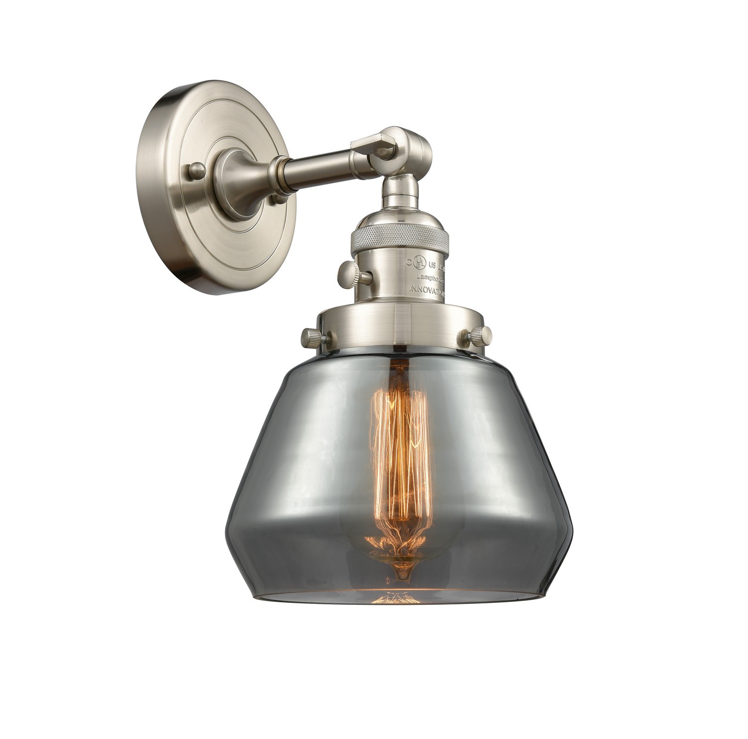 LED Wall Sconce by Innovations - Franklin Restoration Collection, Brushed Satin Nickel Finish - 203SW-SN-G173-LED