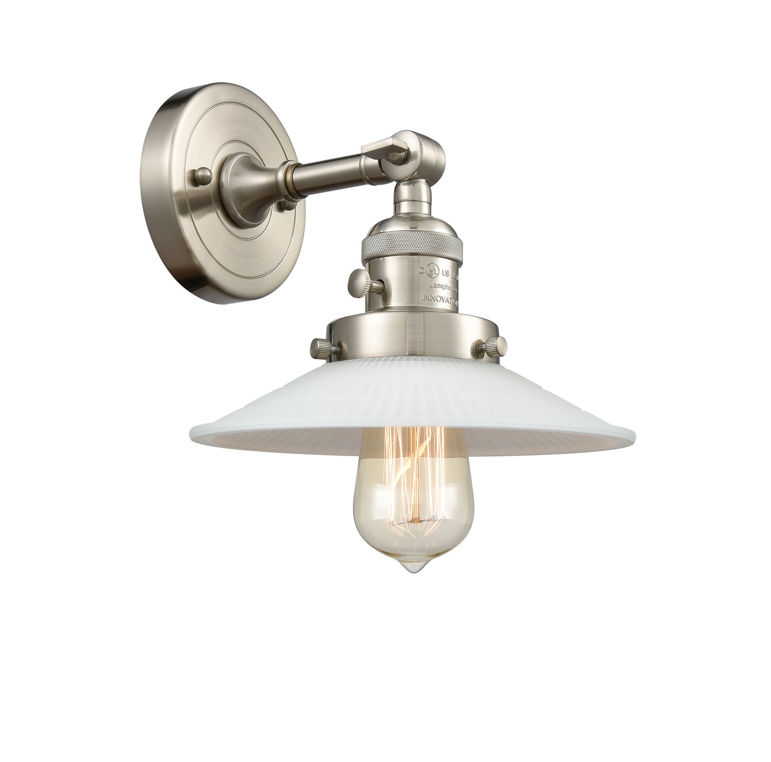 LED Wall Sconce by Innovations - Franklin Restoration Collection, Brushed Satin Nickel Finish - 203SW-SN-G1-LED