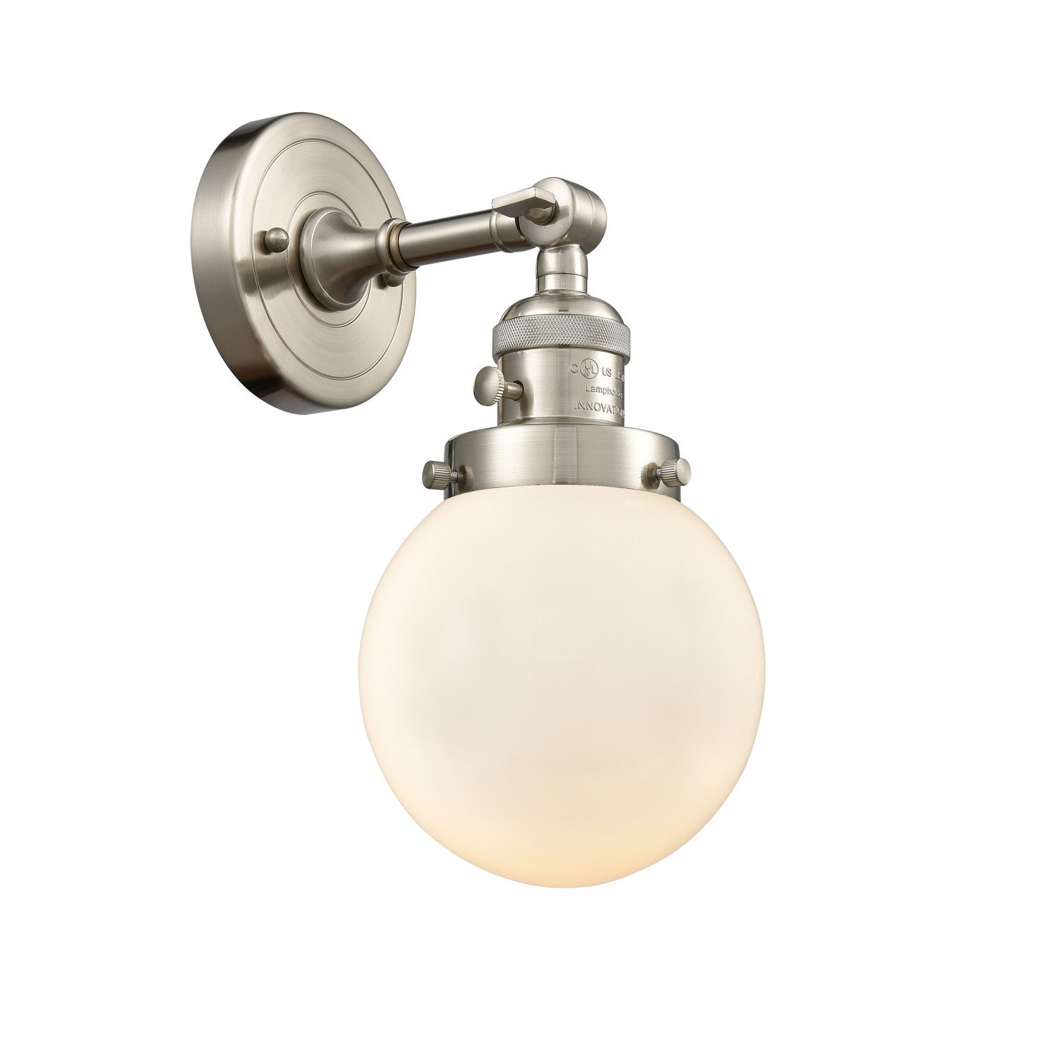 LED Wall Sconce by Innovations - Franklin Restoration Collection, Brushed Satin Nickel Finish - 203SW-SN-G201-6-LED