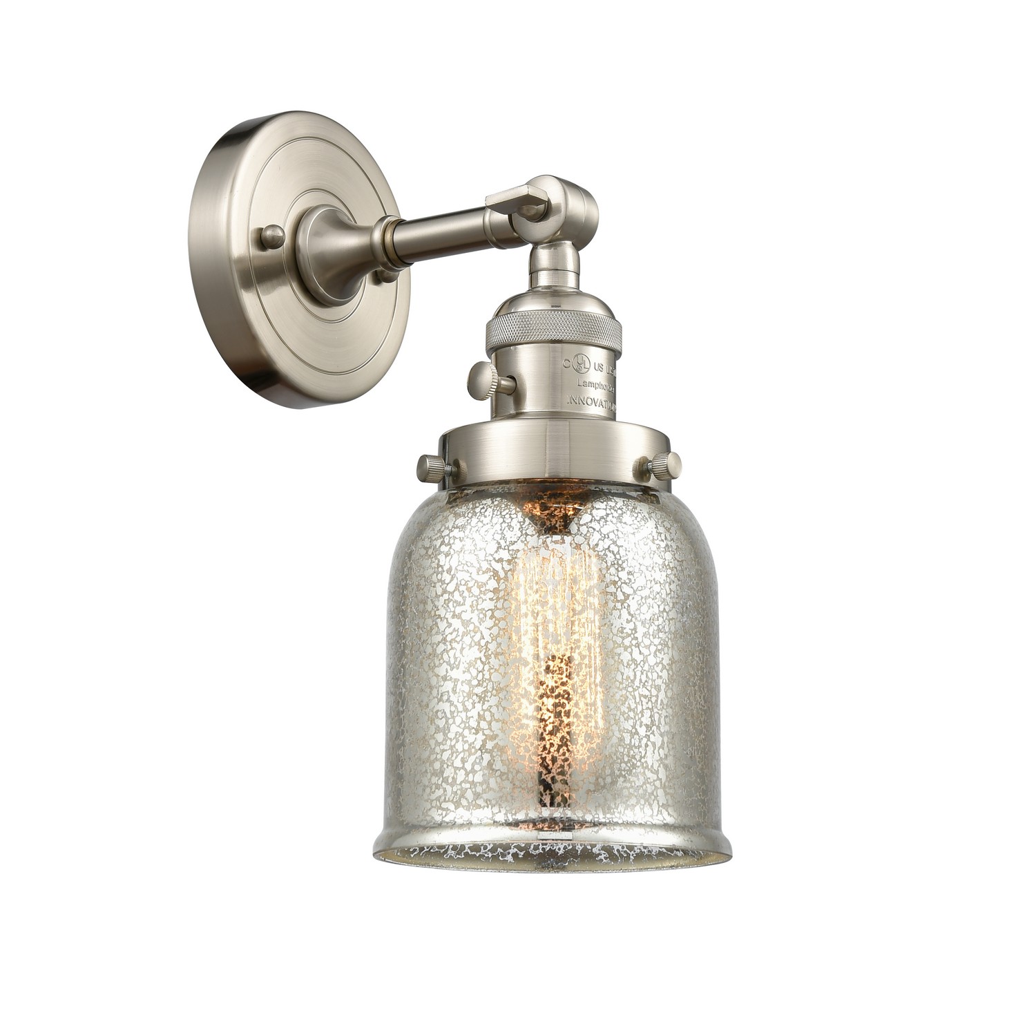 LED Wall Sconce by Innovations - Franklin Restoration Collection, Brushed Satin Nickel Finish - 203SW-SN-G58-LED