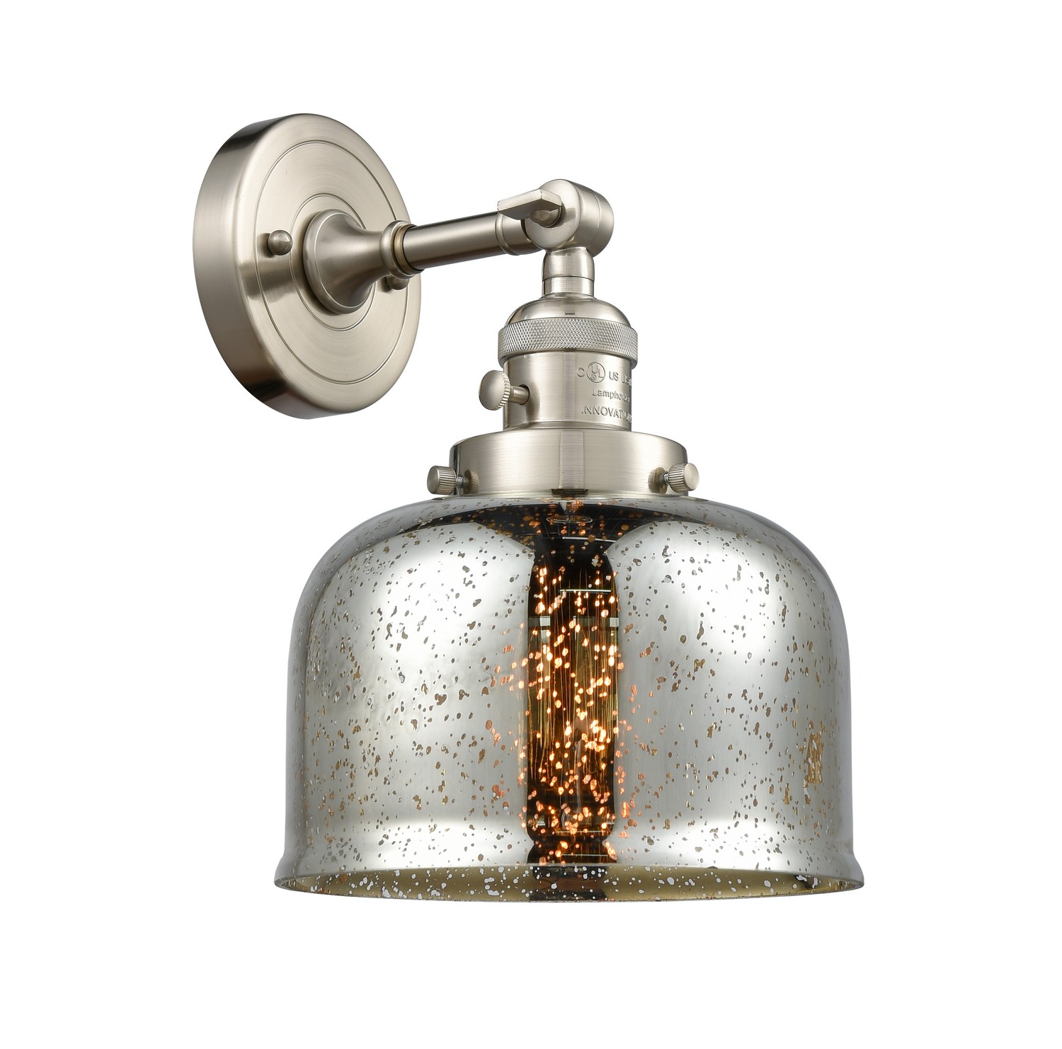 LED Wall Sconce by Innovations - Franklin Restoration Collection, Brushed Satin Nickel Finish - 203SW-SN-G78-LED