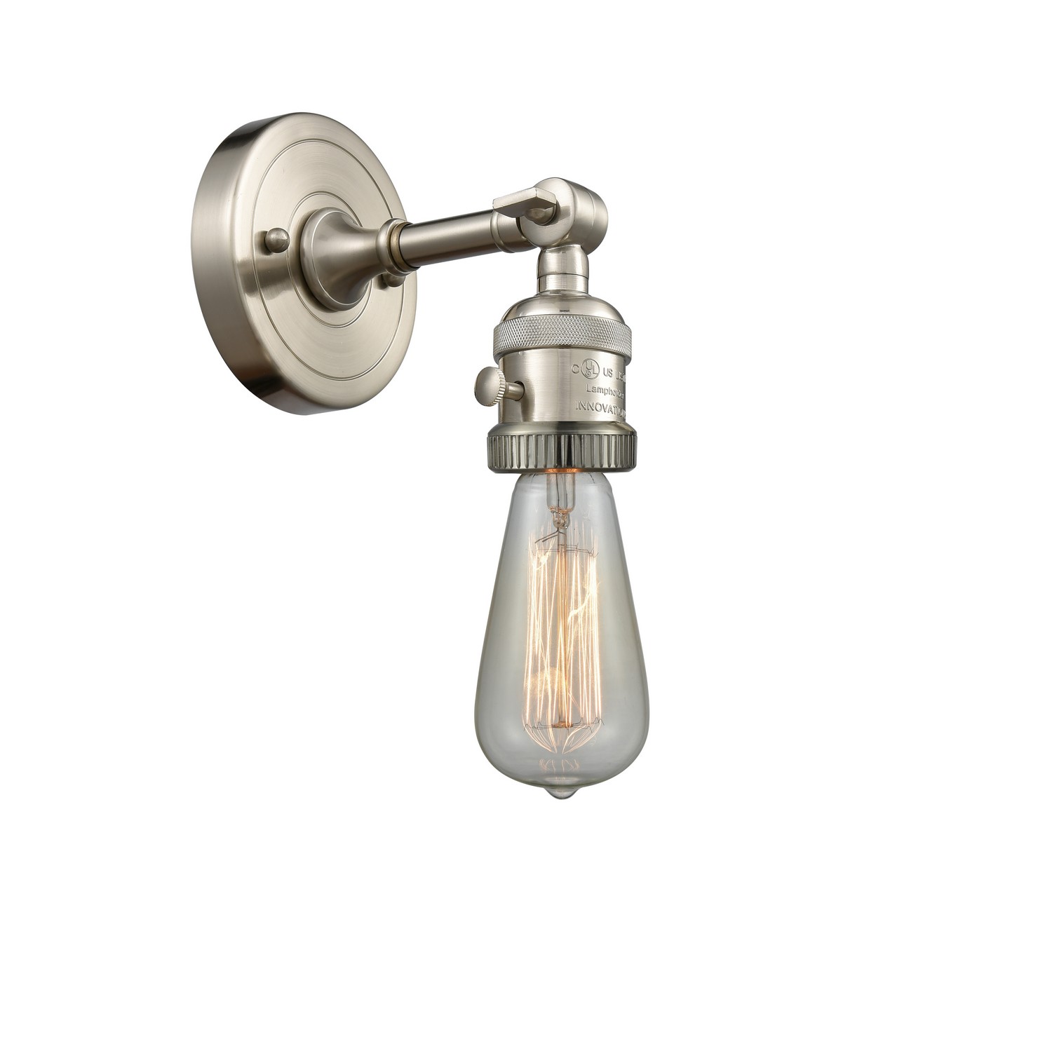 LED Wall Sconce by Innovations - Franklin Restoration Collection, Brushed Satin Nickel Finish - 203SW-SN-LED