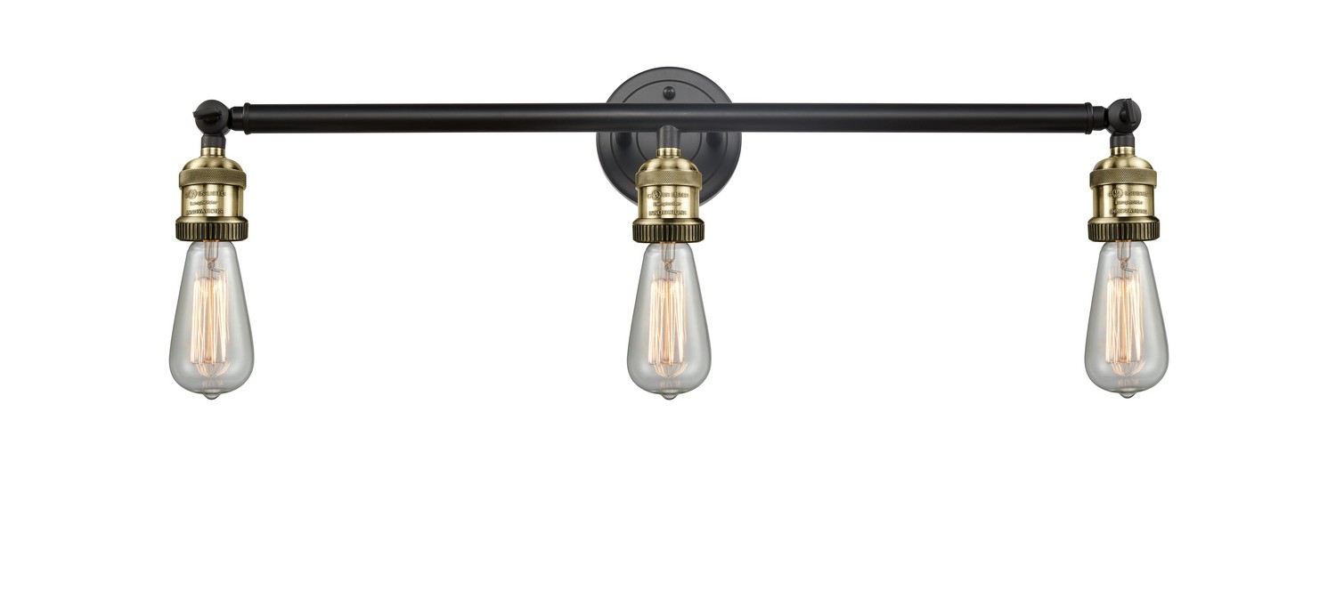 LED Bath Vanity by Innovations - Franklin Restoration Collection, Black Antique Brass Finish - 205-BAB-LED